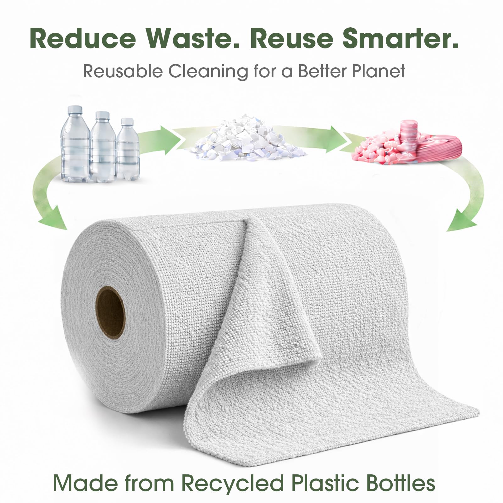 Microfiber Cleaning Cloth Roll (100 Count)