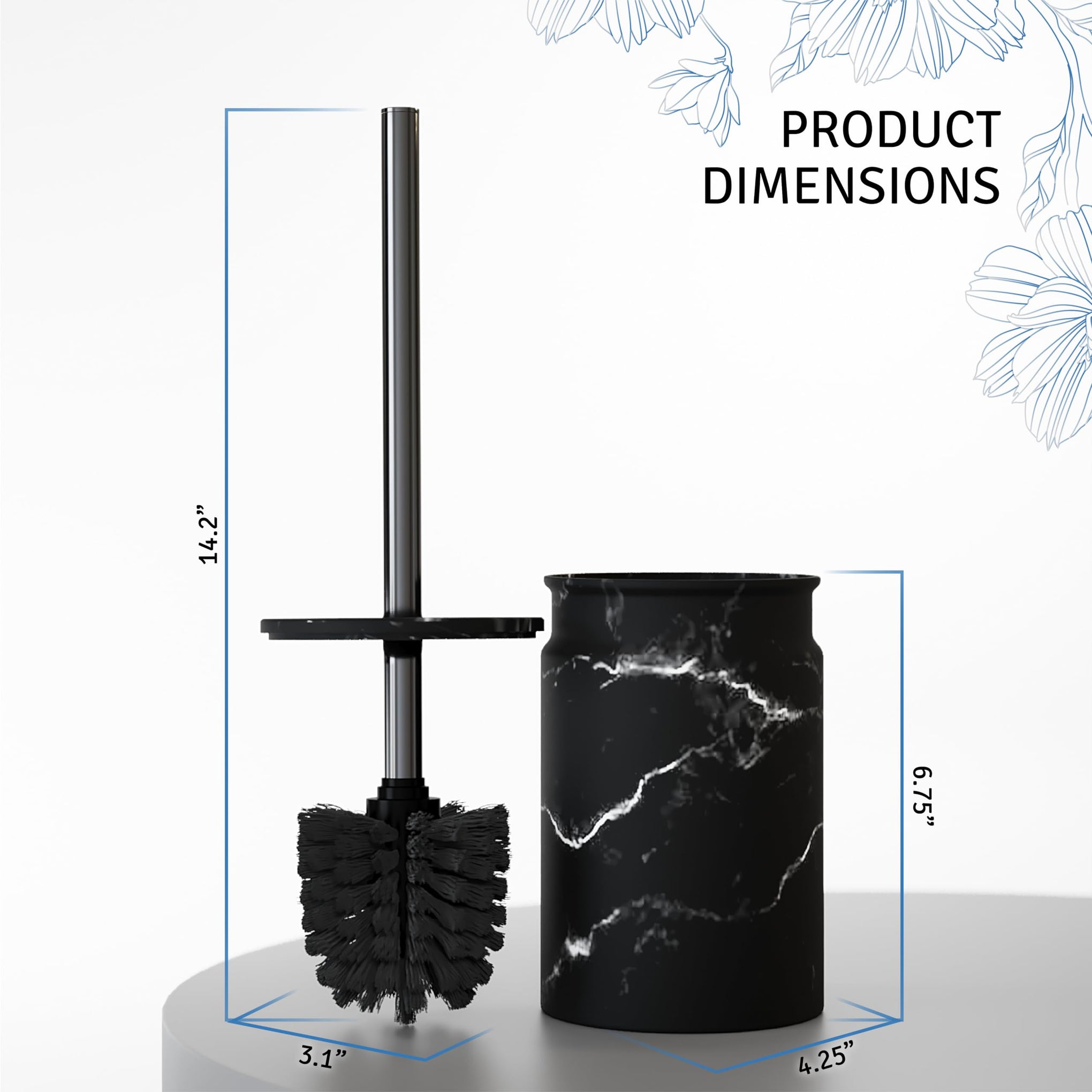 Toilet Brush and Holder Set