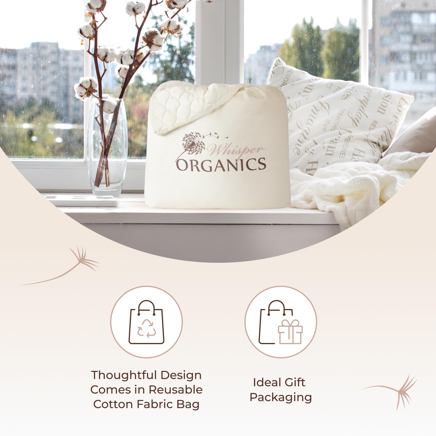 100% Cotton Organic Mattress Pad