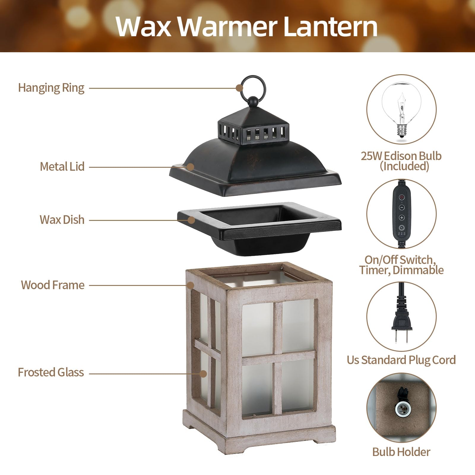 Wax Melt Warmer with Timer