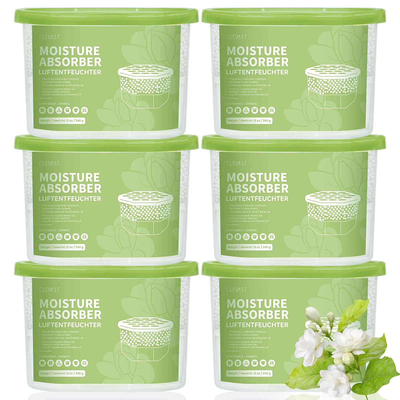 Moisture Absorber Boxes 6 Pack (6 Count)