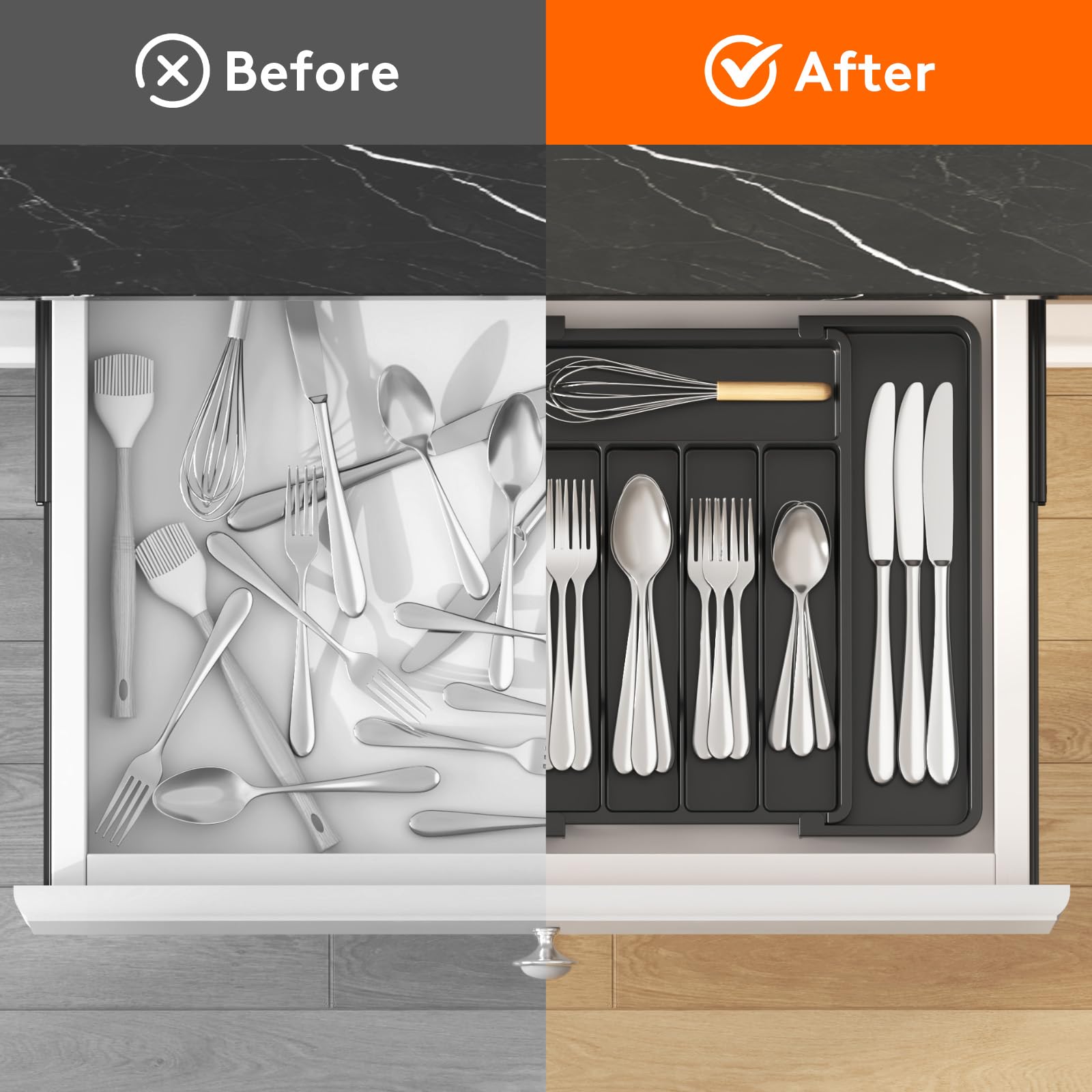 Expandable Silverware Organizer