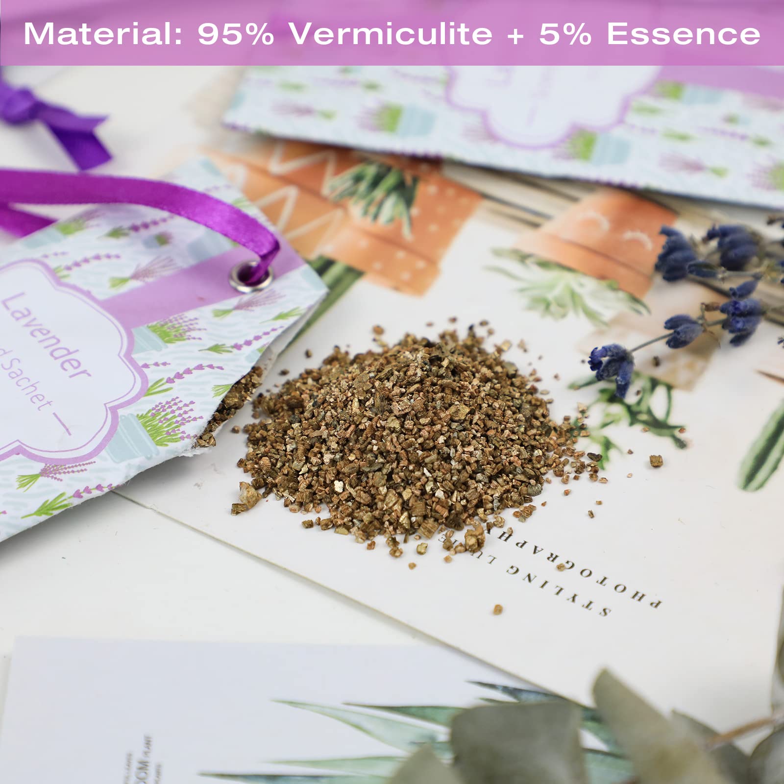 Lavender Sachets for Drawer and Closet (14 Count)
