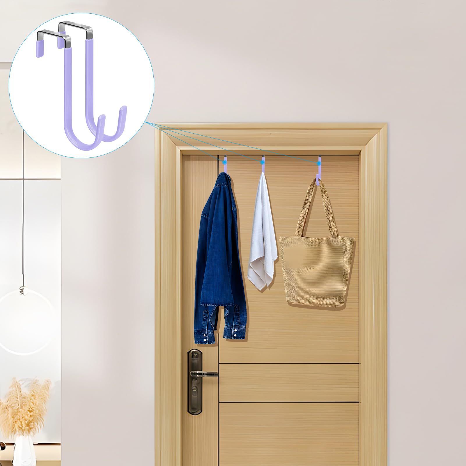 Over the Door Hooks (4 Count)