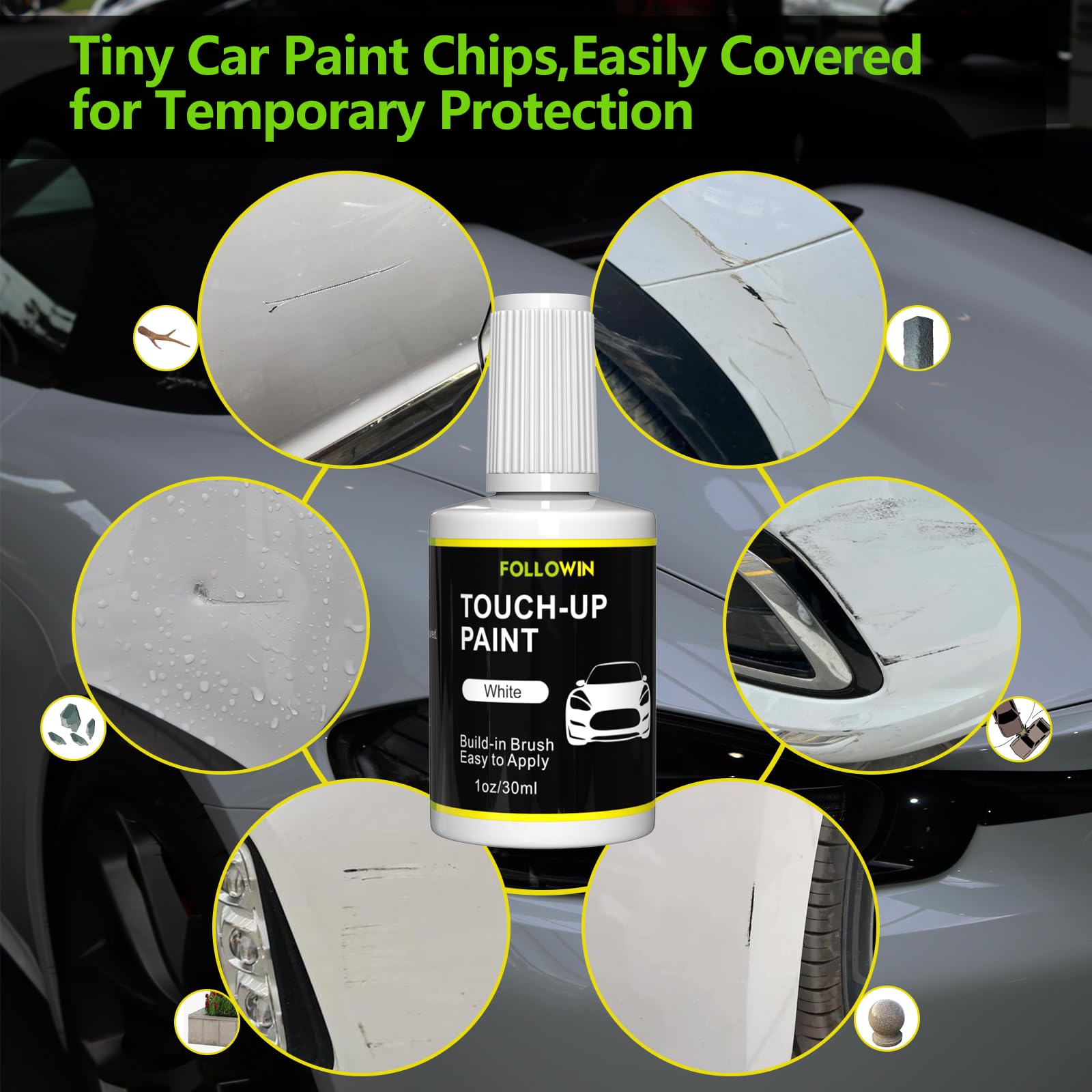 White Touch Up Paint for Cars