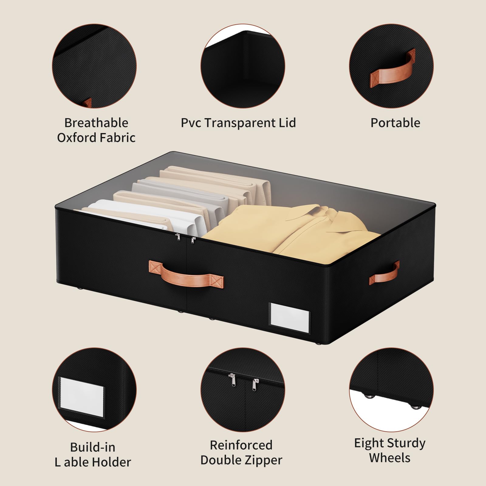 Underbed Storage With Wheels (2 Count)
