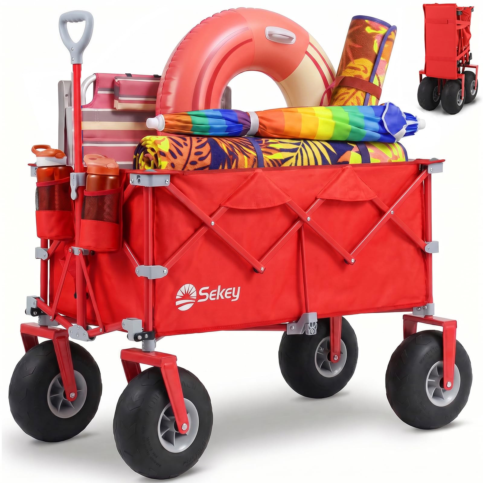 Heavy Duty Beach Wagon with 9