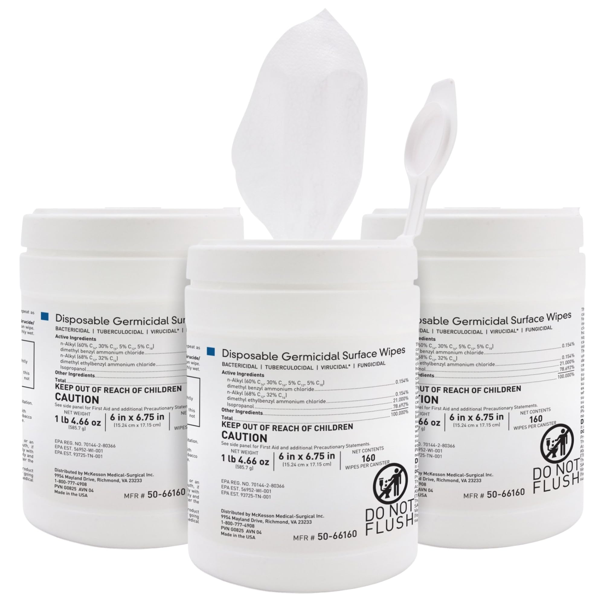 Germicidal Disinfecting Wipes [480 Count]