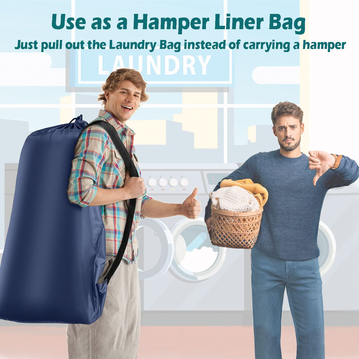 Heavy Duty Laundry Bag (2 Count)