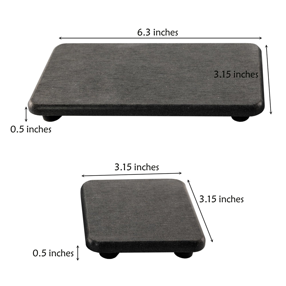 Set of 4 Water Absorbent Diatomite Coasters (4 Count)