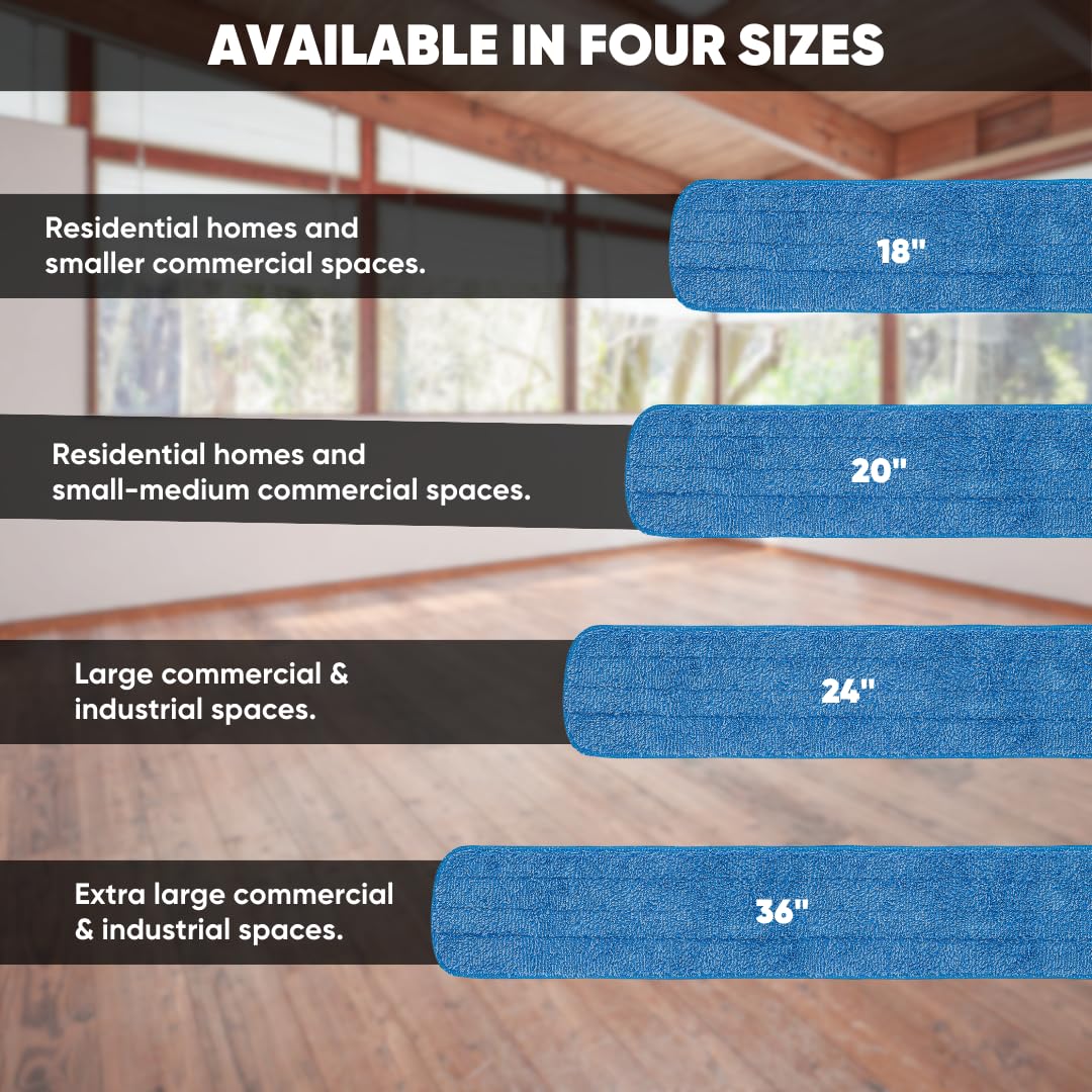 18 inch Microfiber Mop Pads (3 Count)