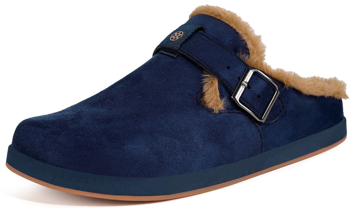 Fur Lined Clogs for Women Men Winter Slippers