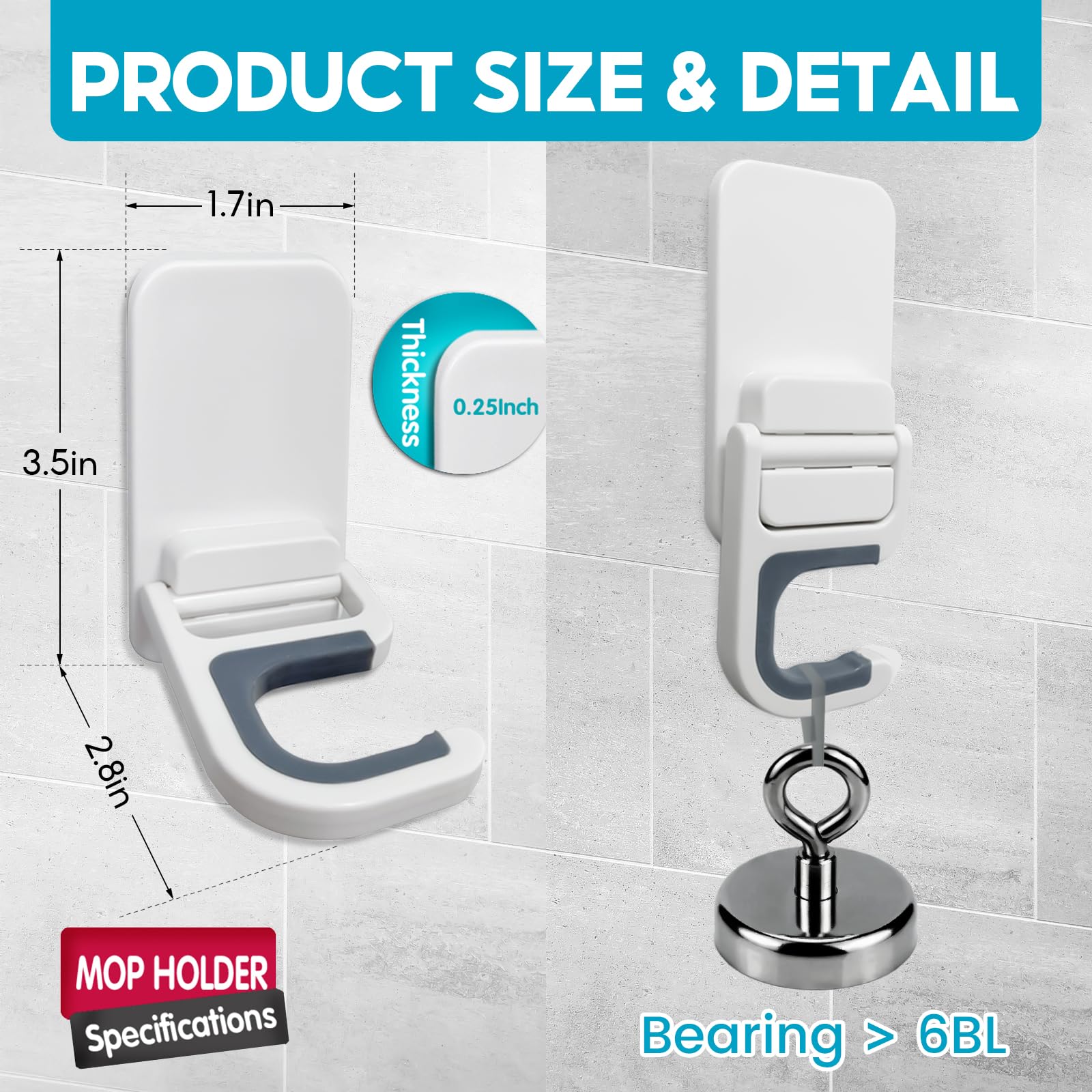 Broom Holder Wall Mount