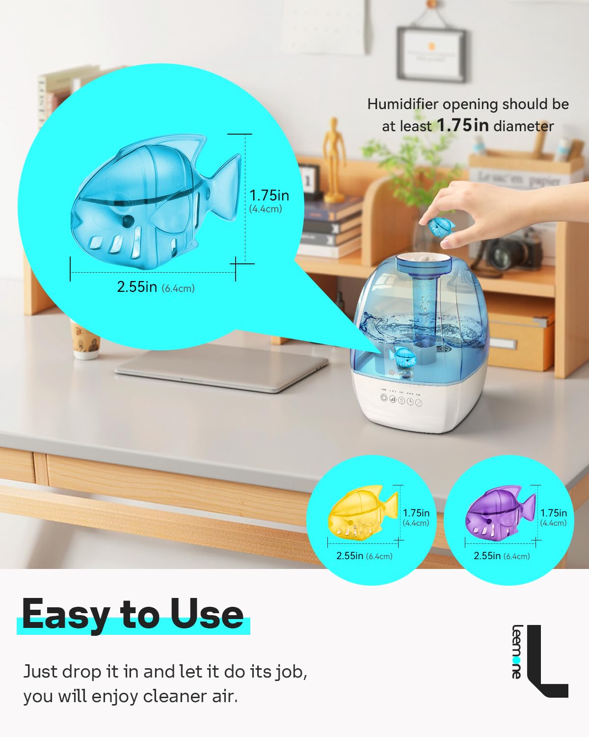 Humidifier Cleaning Fish for Humidifiers & Fish Tanks (6 Count)
