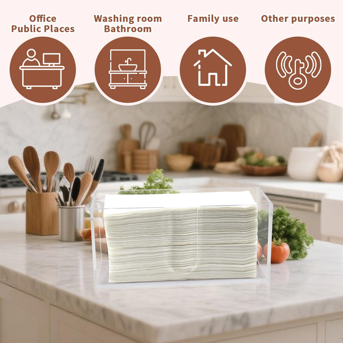 Acrylic Paper Towel Holder (2 Count)