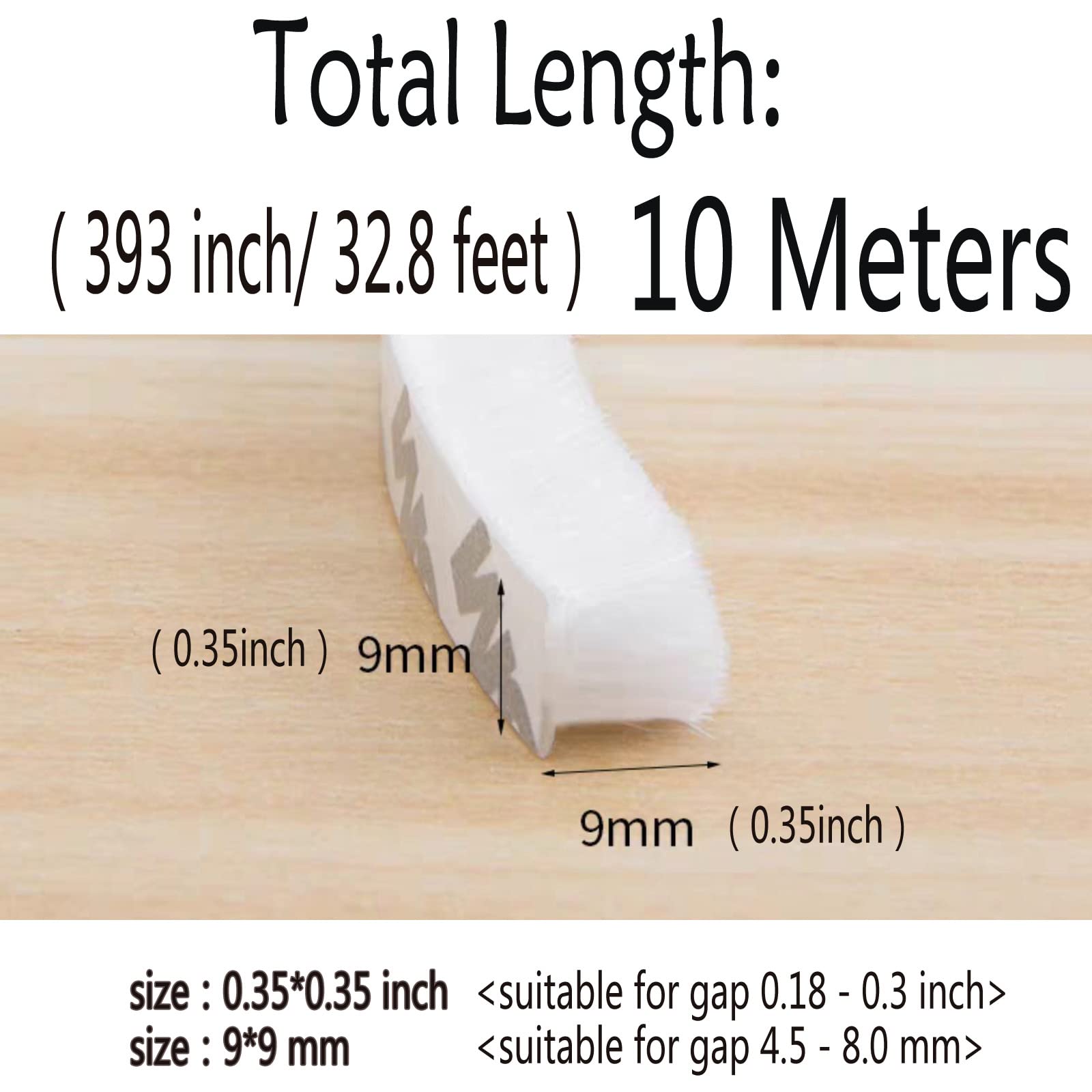 Weather Stripping Brush for Sliding Windows