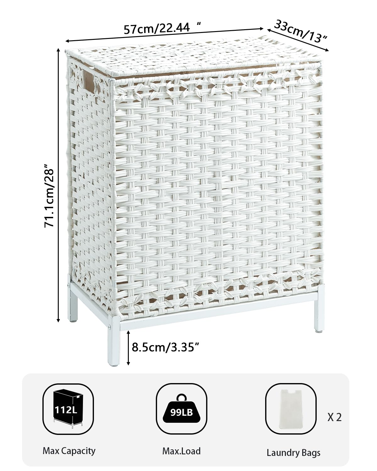 Laundry Hamper with Lid
