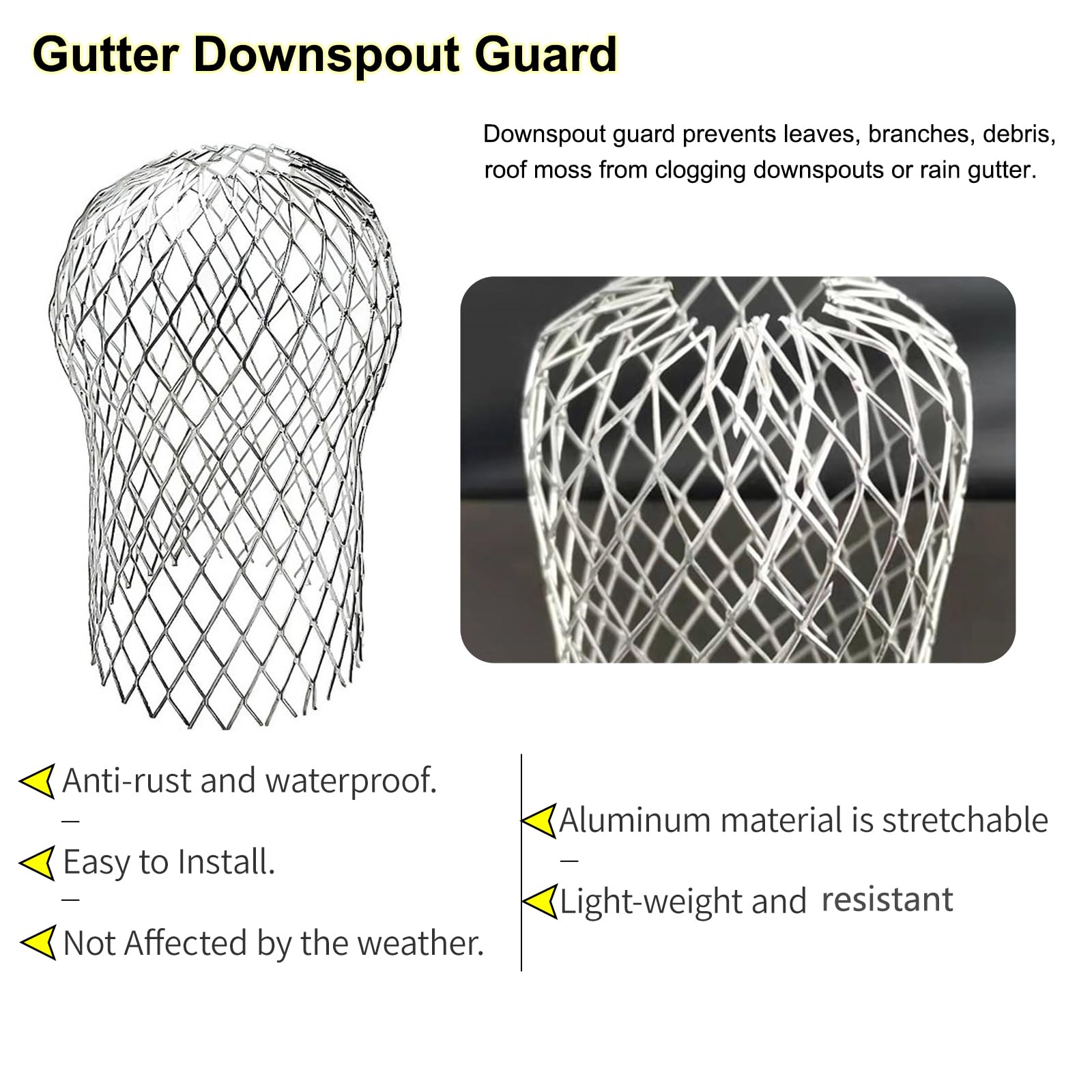 6 Pack Downspout Guard Filter