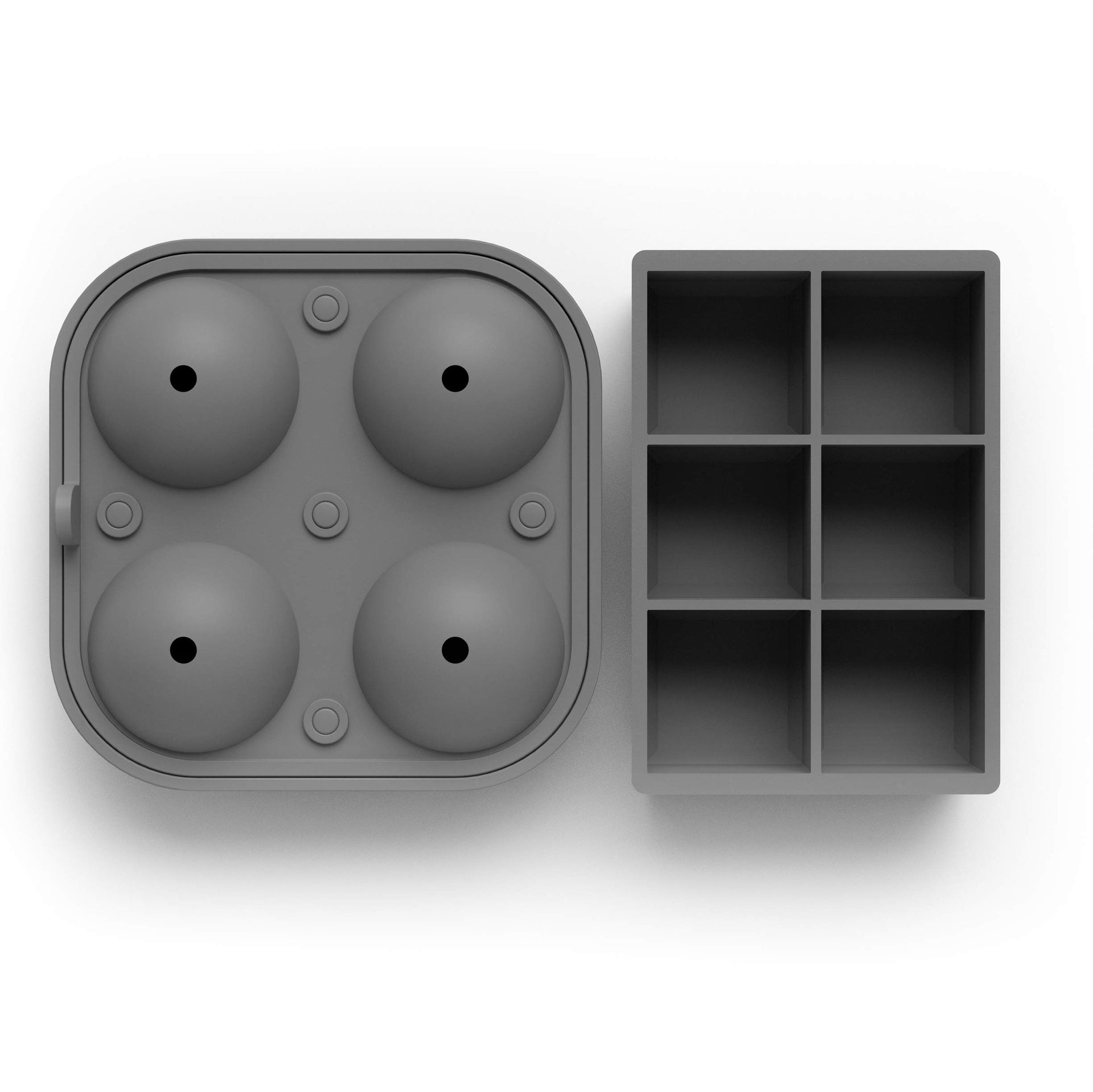 Ball Ice Cube Tray and Big Cube Molds for Whiskey