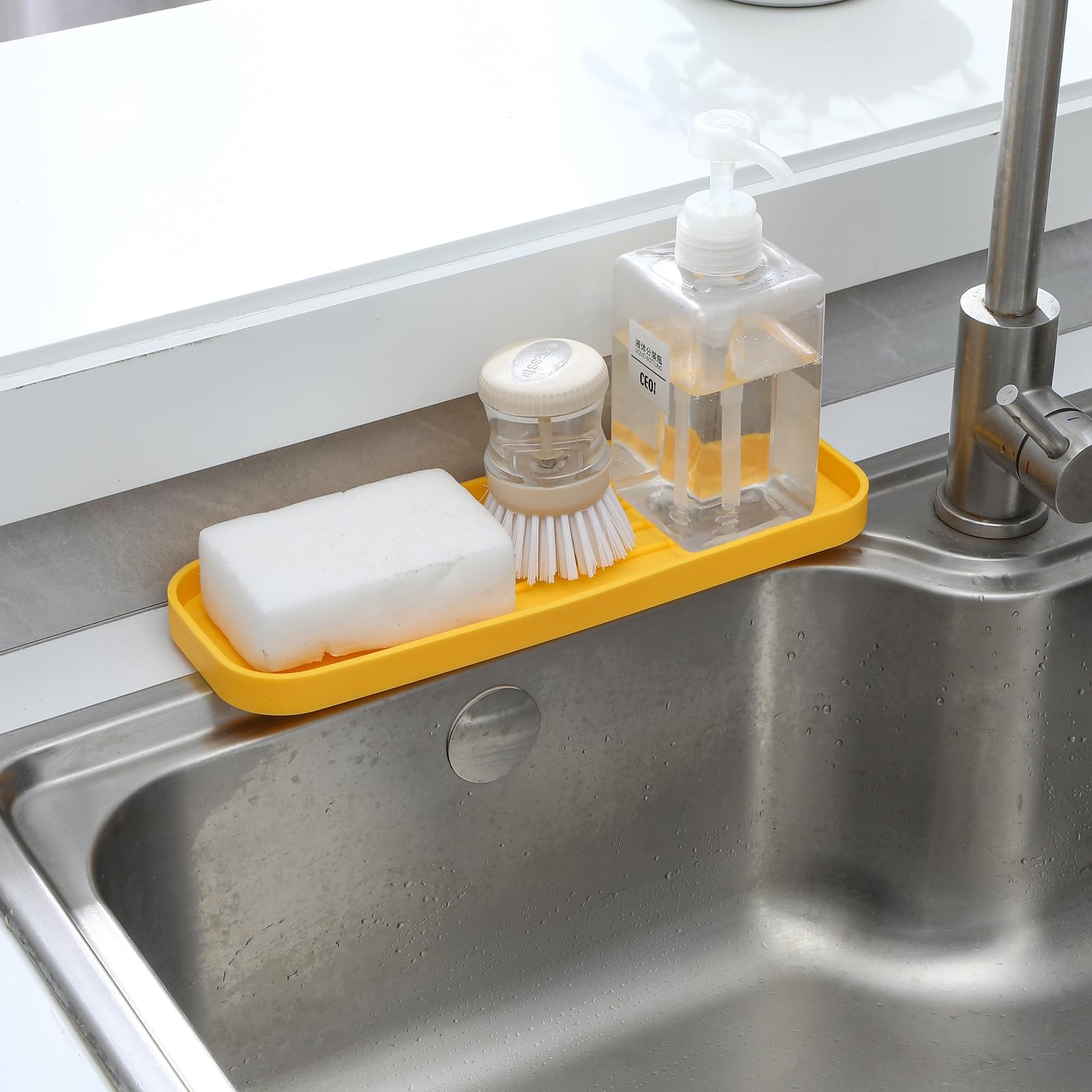 Silicone Kitchen Sink Organizer Tray for Multiple Usage