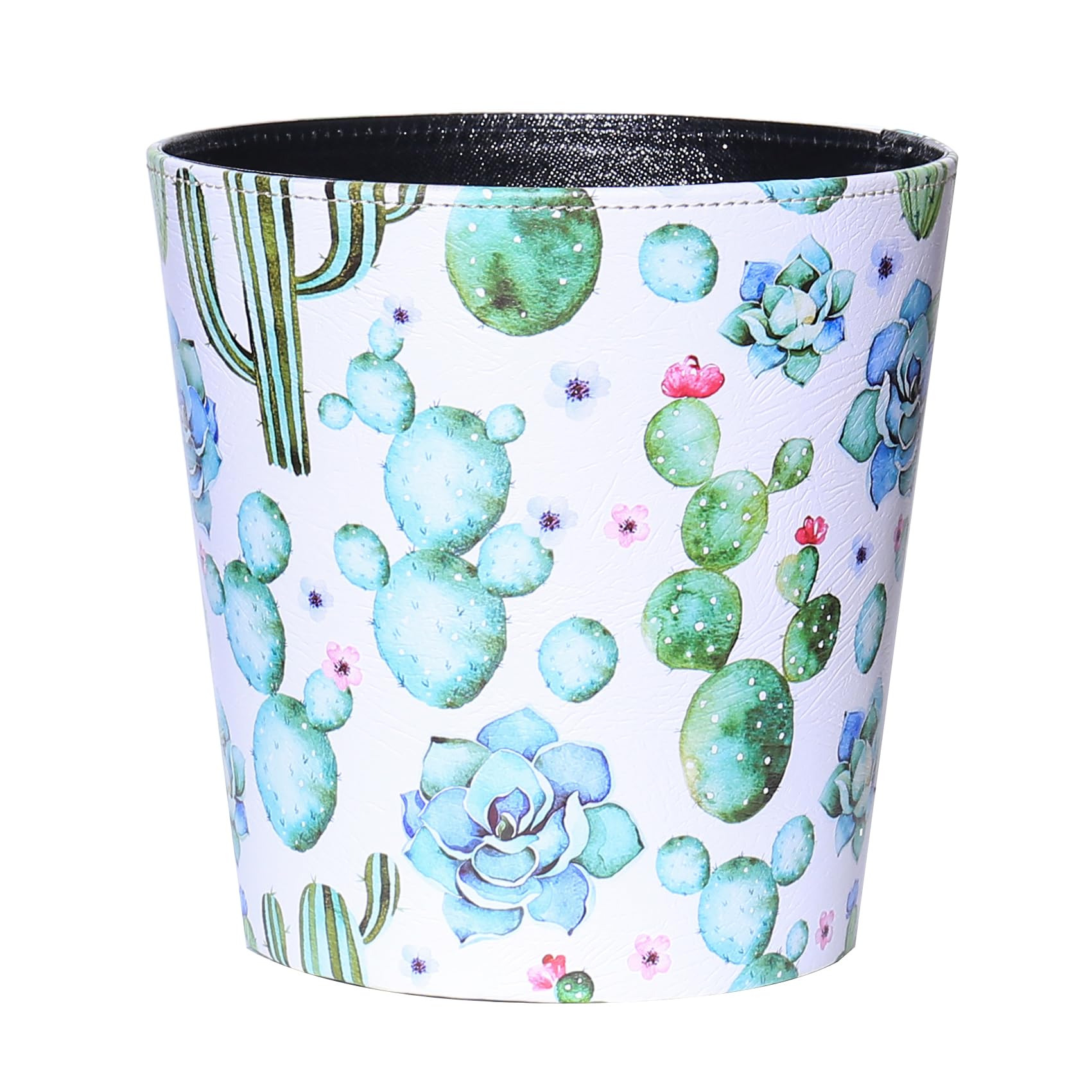 PU Leather Small Trash Can Wastebasket