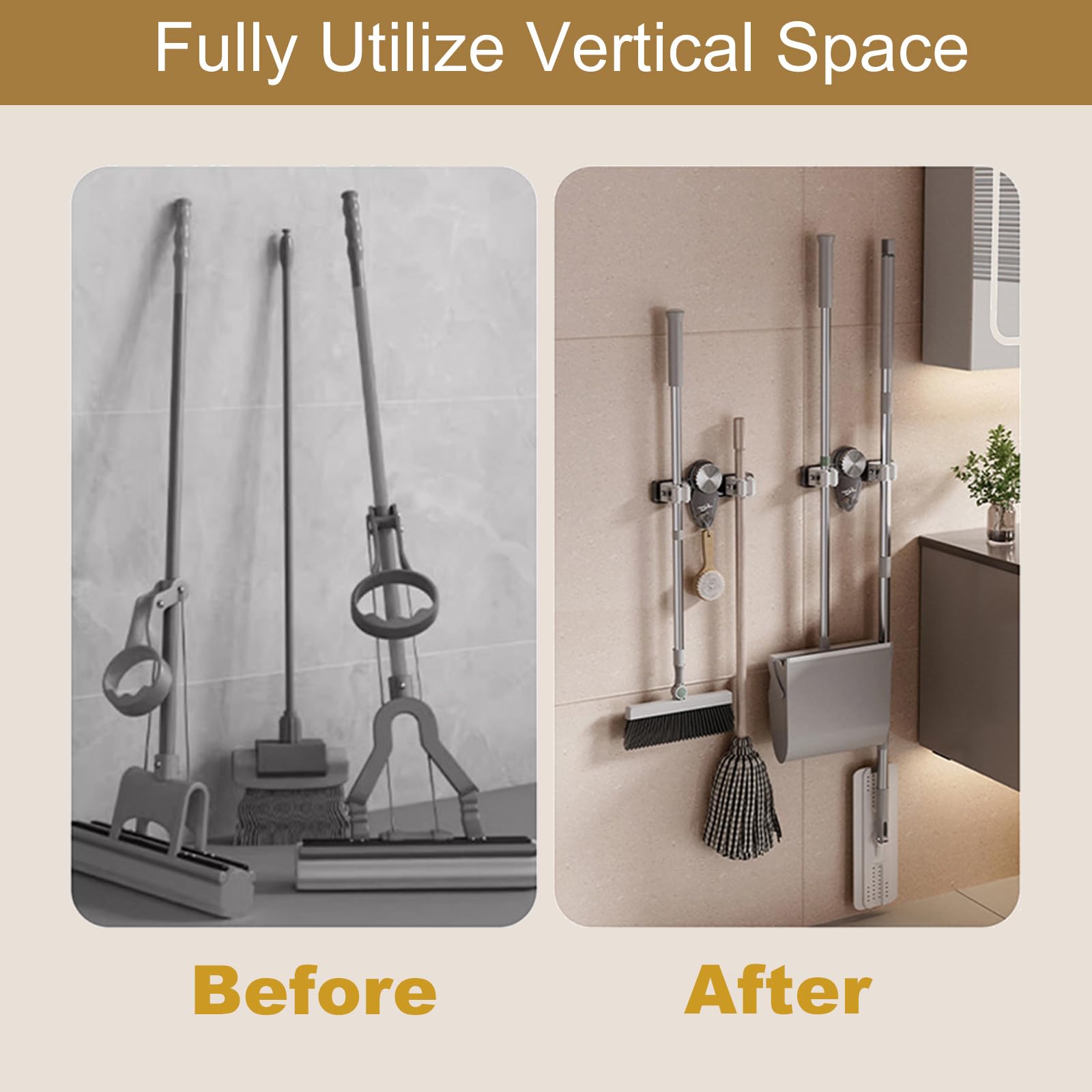 Broom Hanger Mop Hanger