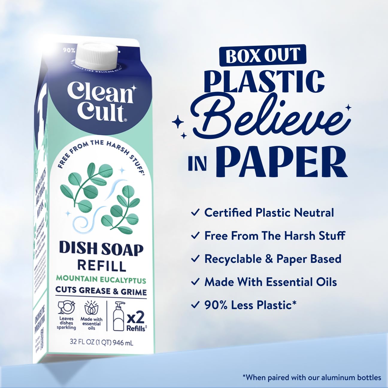 Dish Soap Liquid Refills (96 Fl Oz)