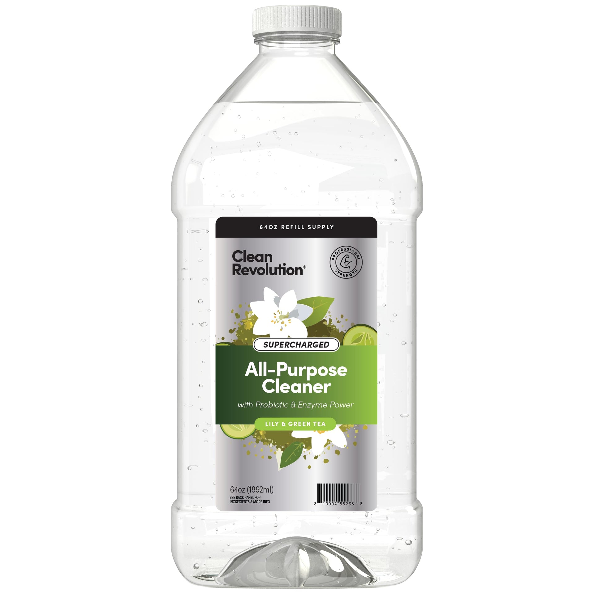 SuperCharged All Purpose Cleaner Refill with Smart Probiotic + Enzyme Complex (64 Fl Oz)