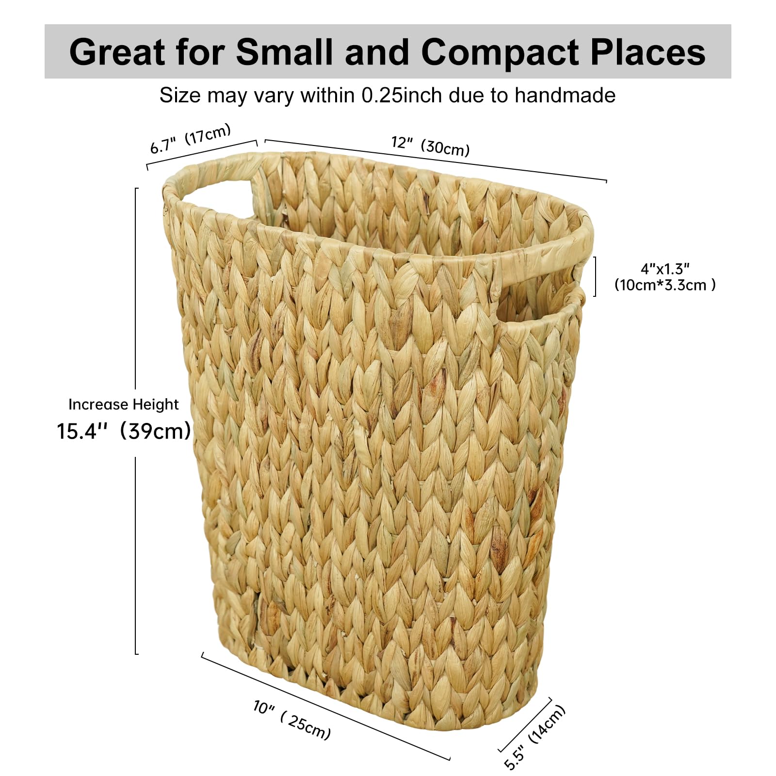 Wicker Trash Can