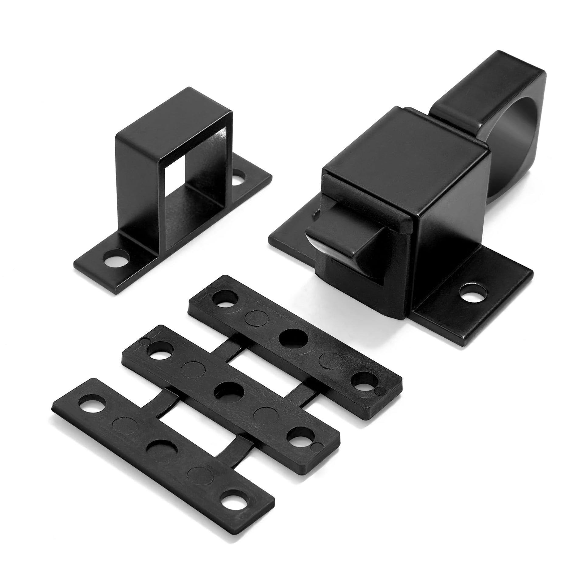 4 Packs Black Spring Door Lock (4 Count)