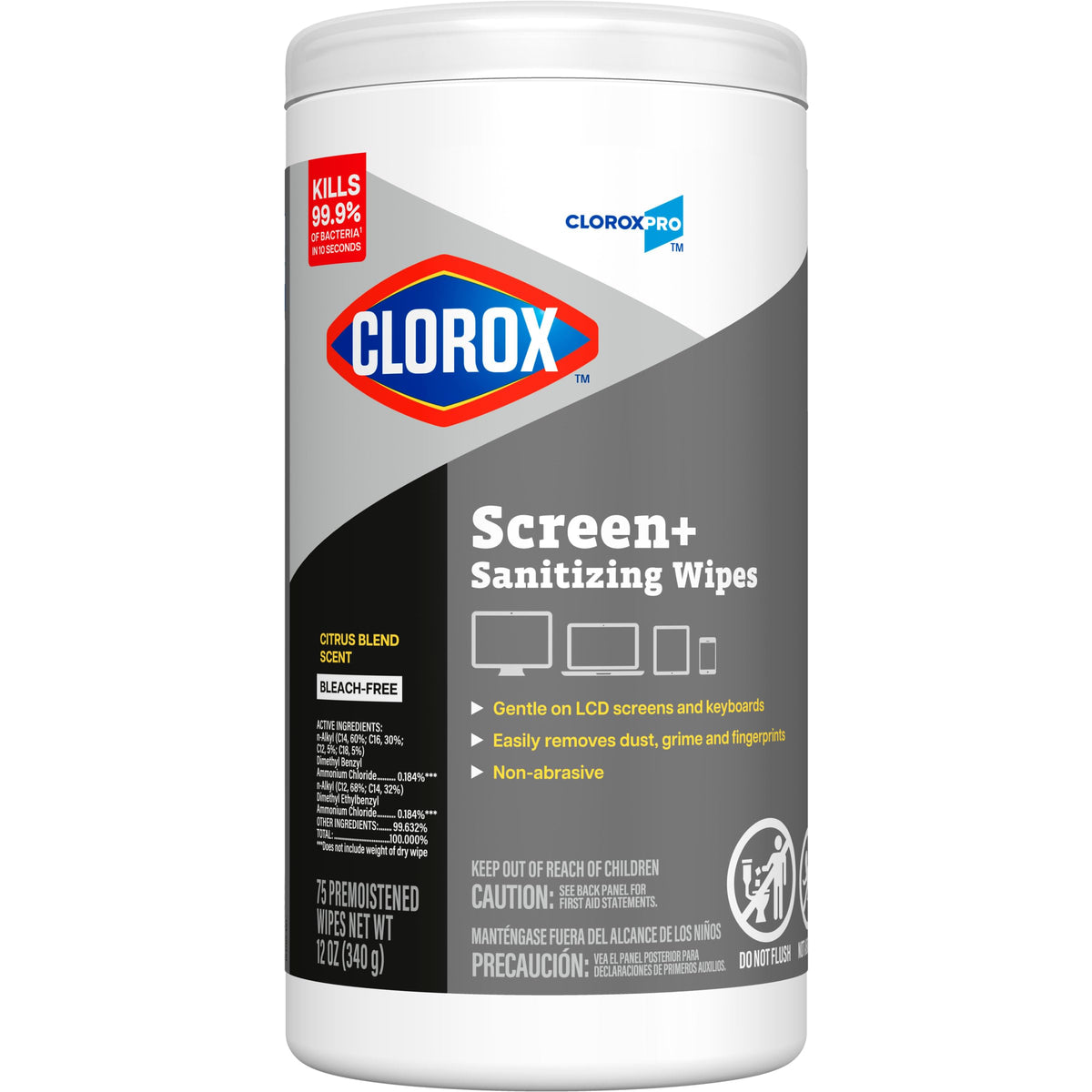 Clorox Screen+ Sanitizing Wipes (75 Count)