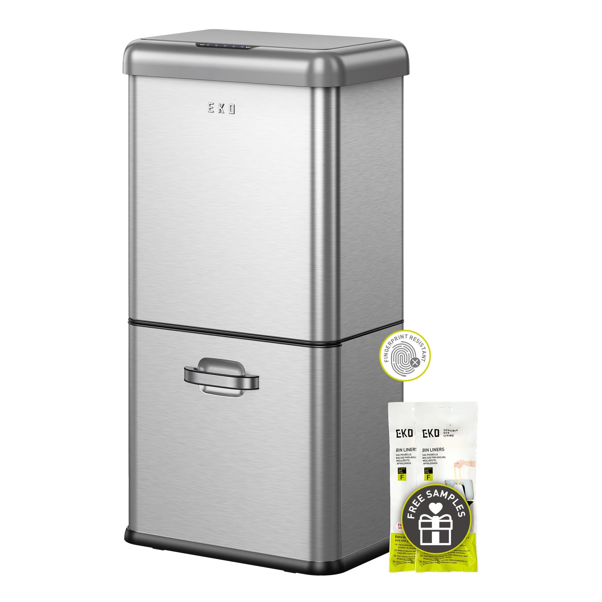 Vintage 50L 13.2 Gallon Motion Sensor Trash Can
