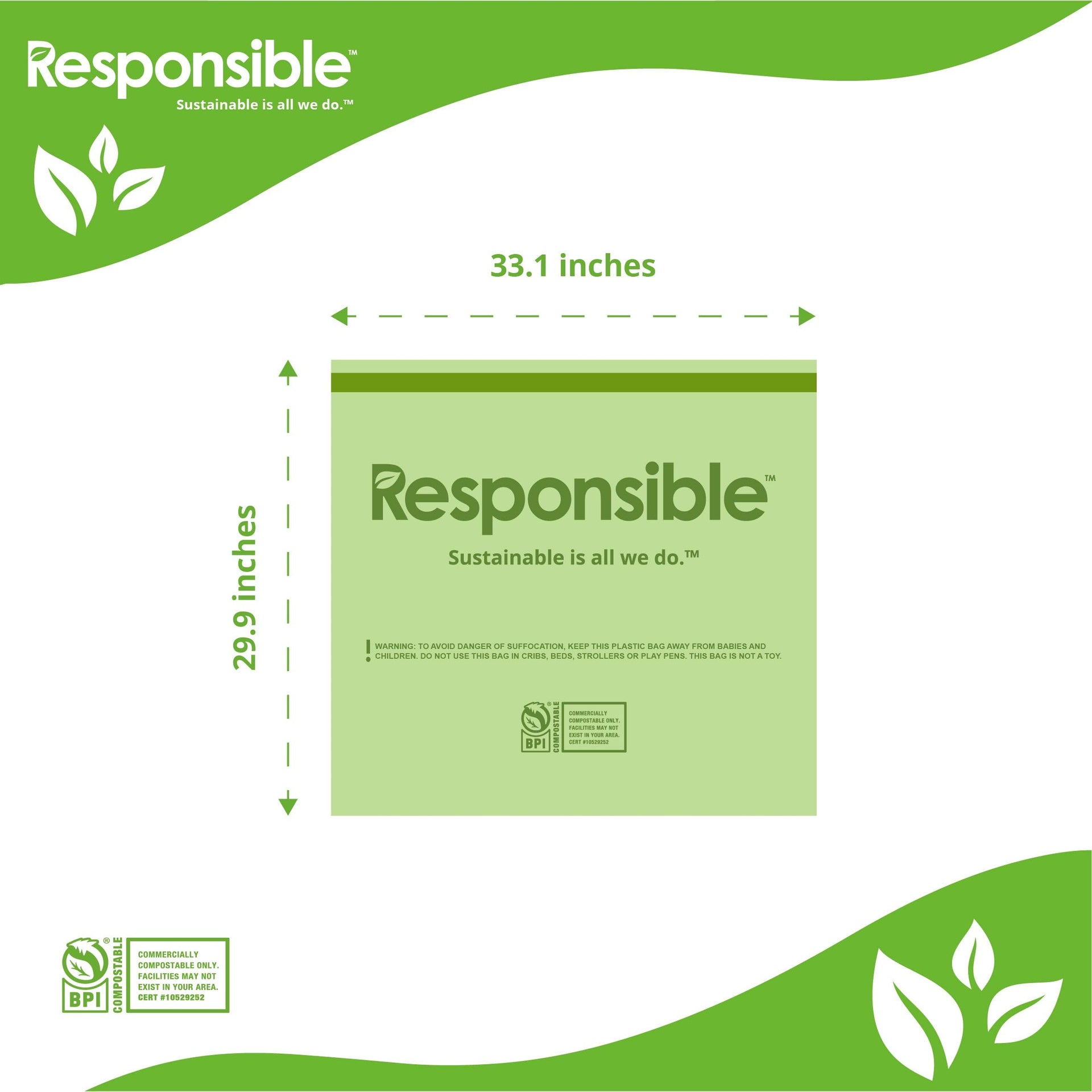 Kitchen Bin Liners (42 Count)