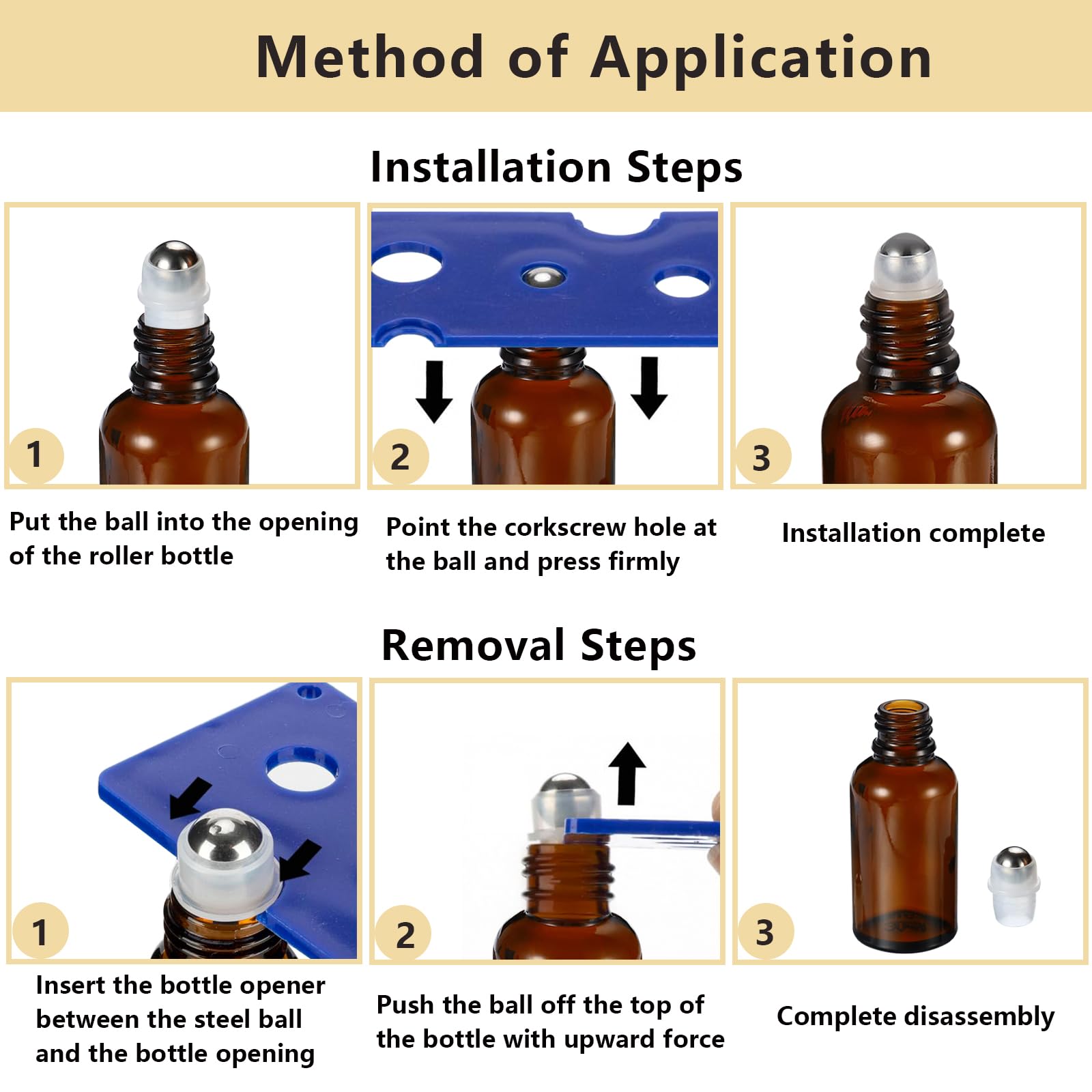 30ML Roller Bottles for Essential Oil