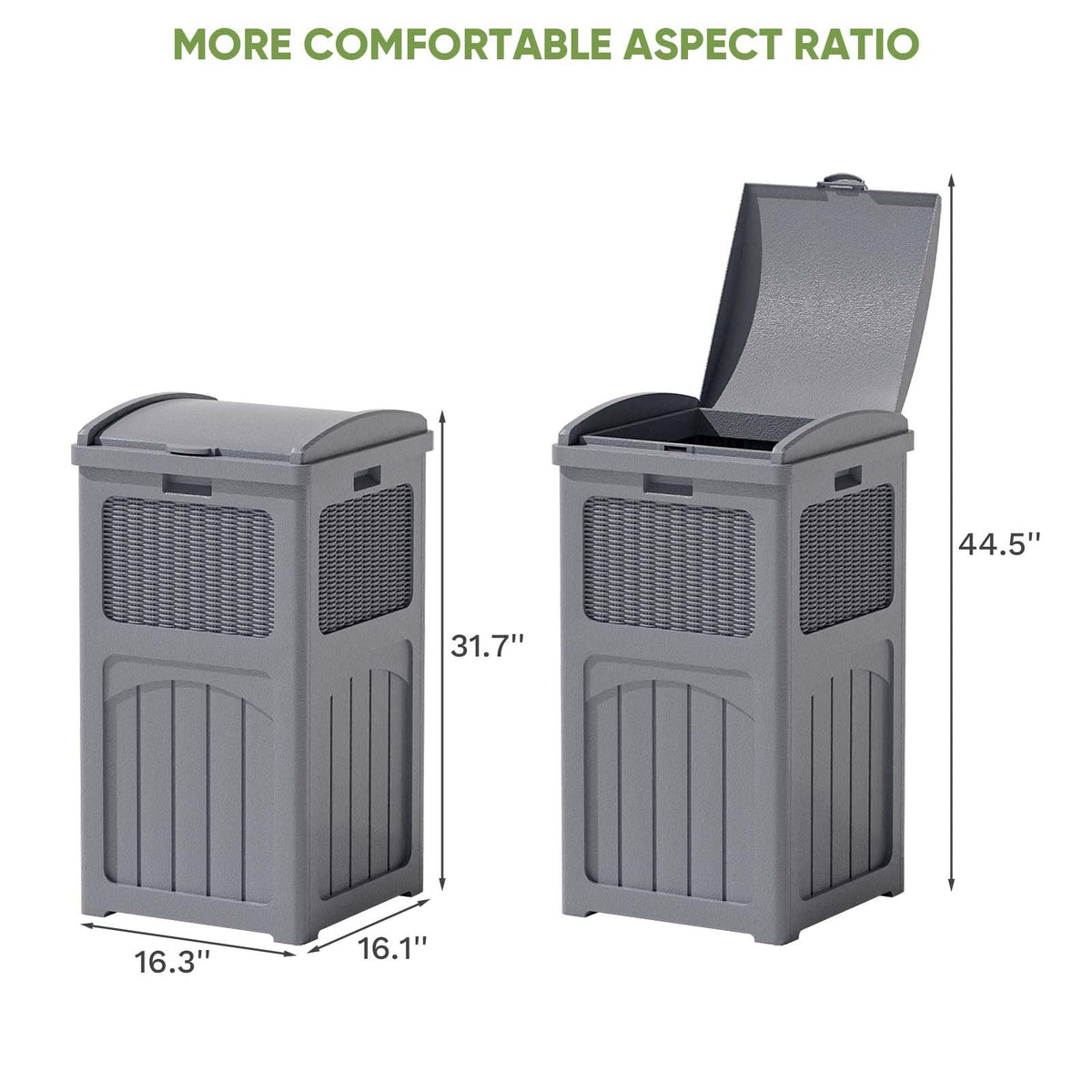 36 Gallon Outdoor Trash Can (2 Count)