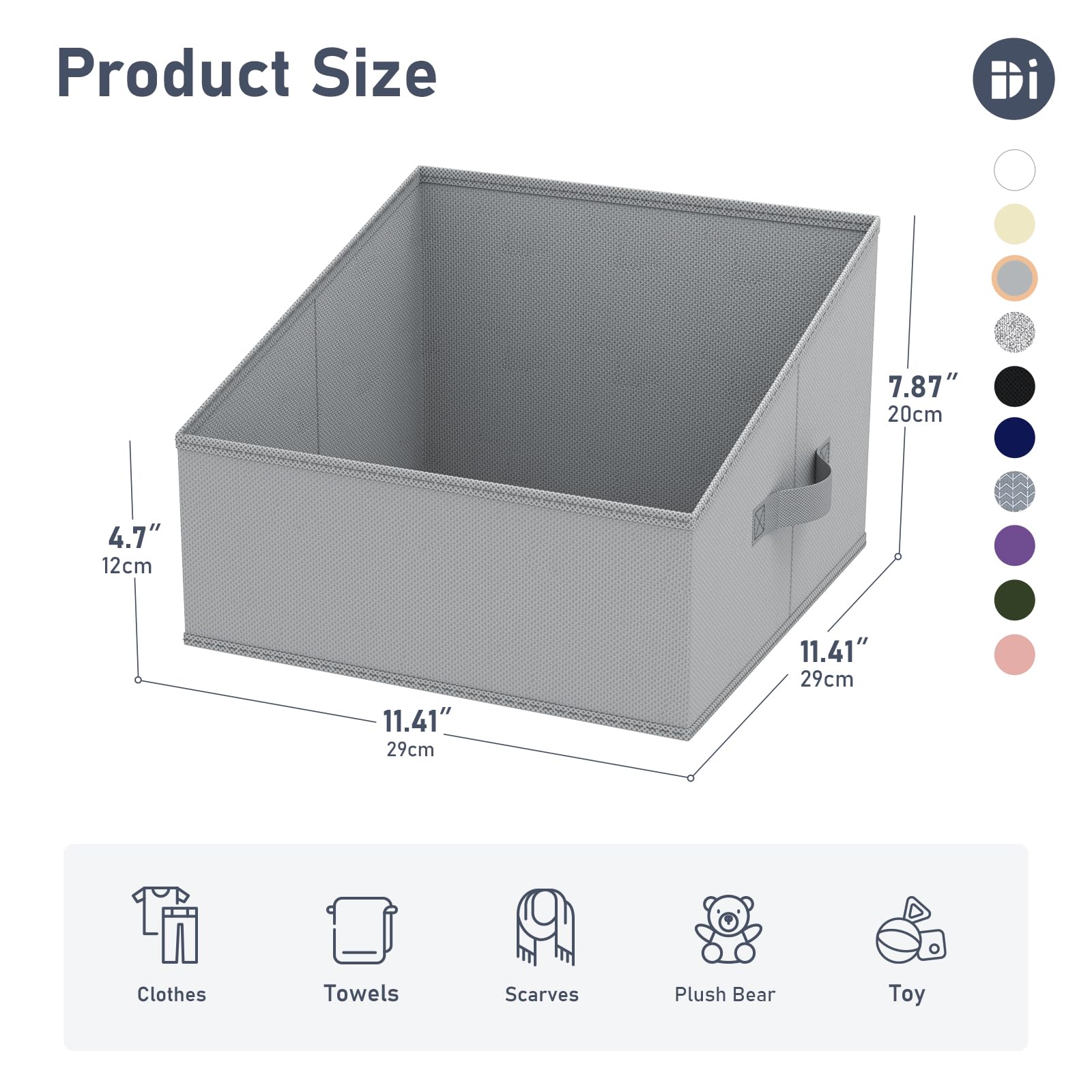 Closet Storage Bins 8 Pack (8 Count)