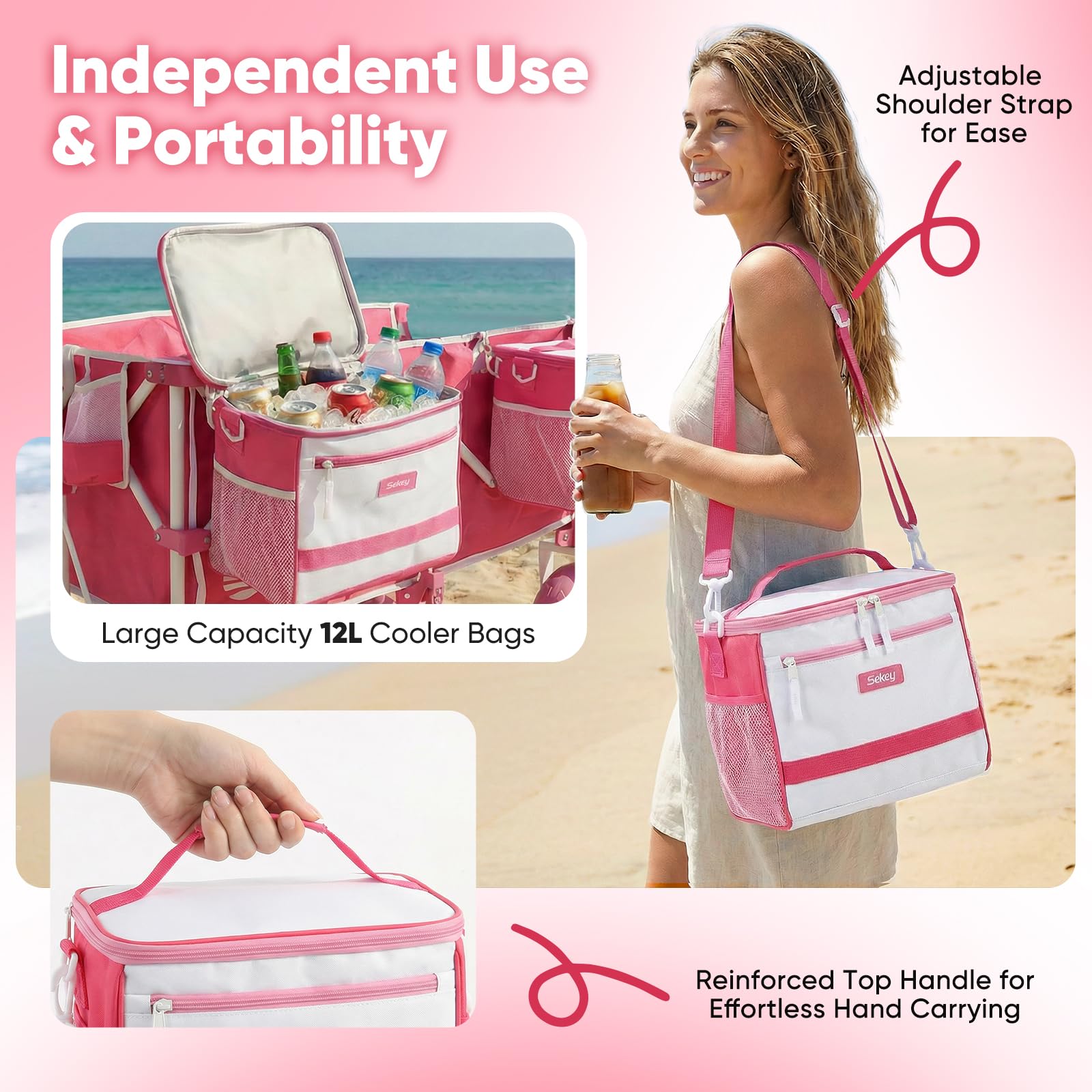 Heavy Duty Beach Wagon with 9" Big Sand