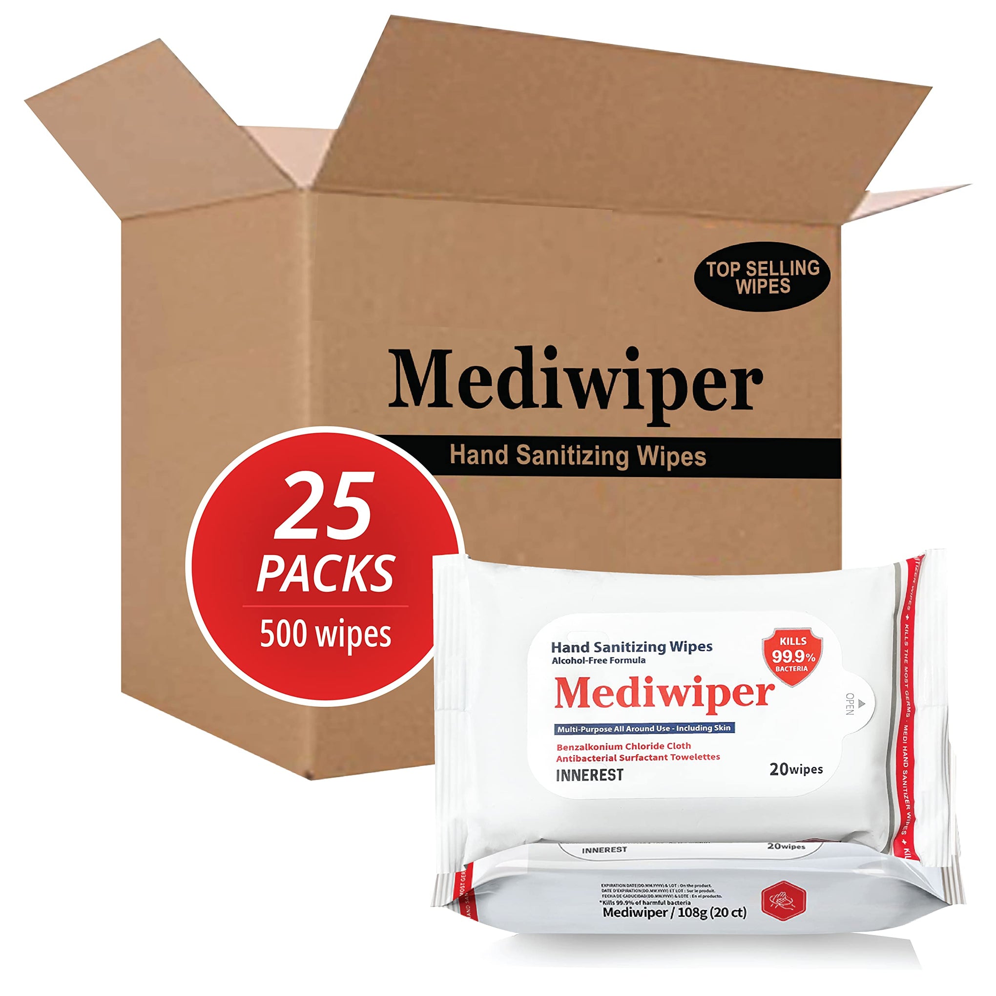 Mediwiper 500 Wipes (500 Count)