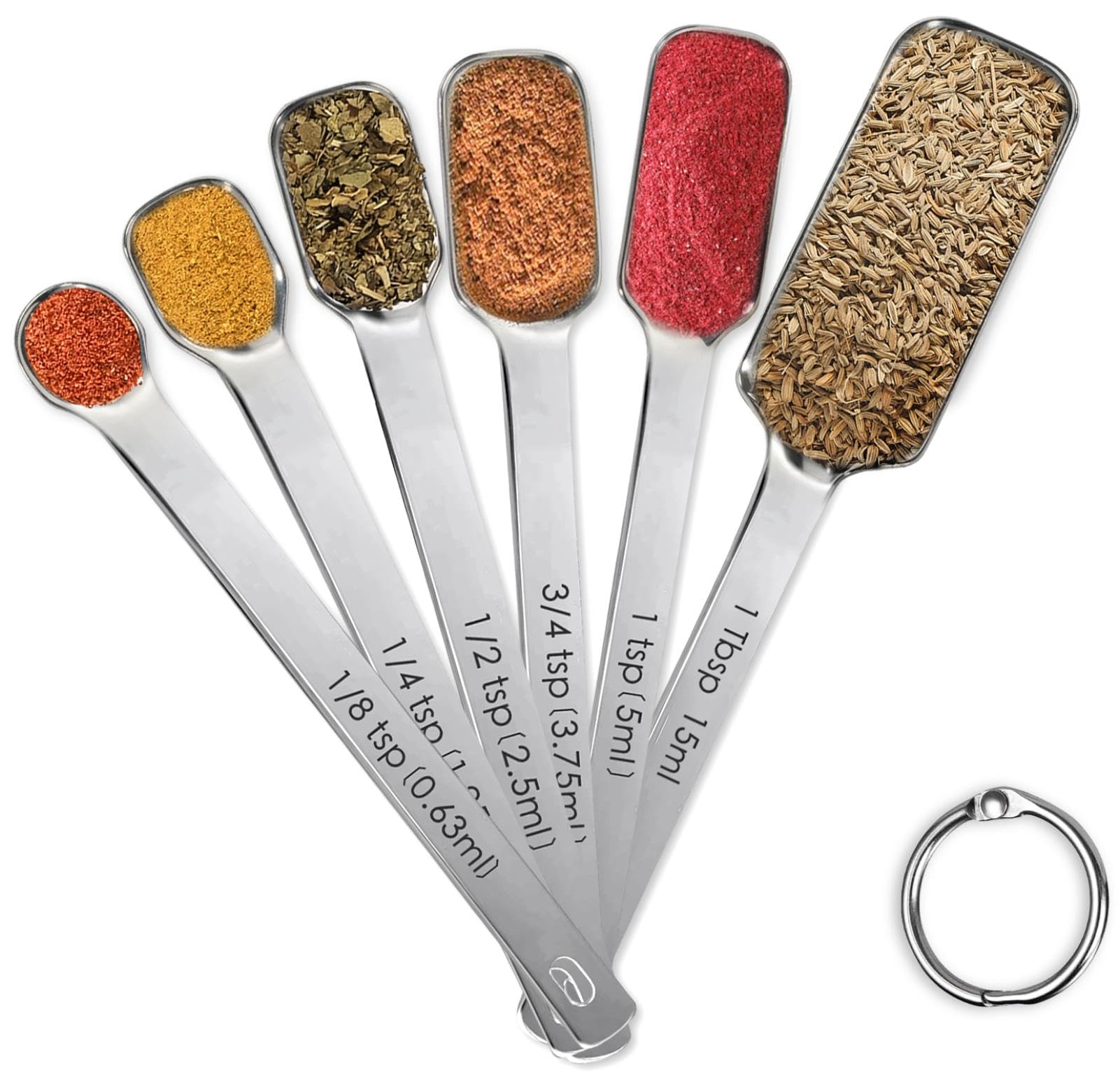 Stainless Steel Measuring Spoons Set of 6 (6 Count)