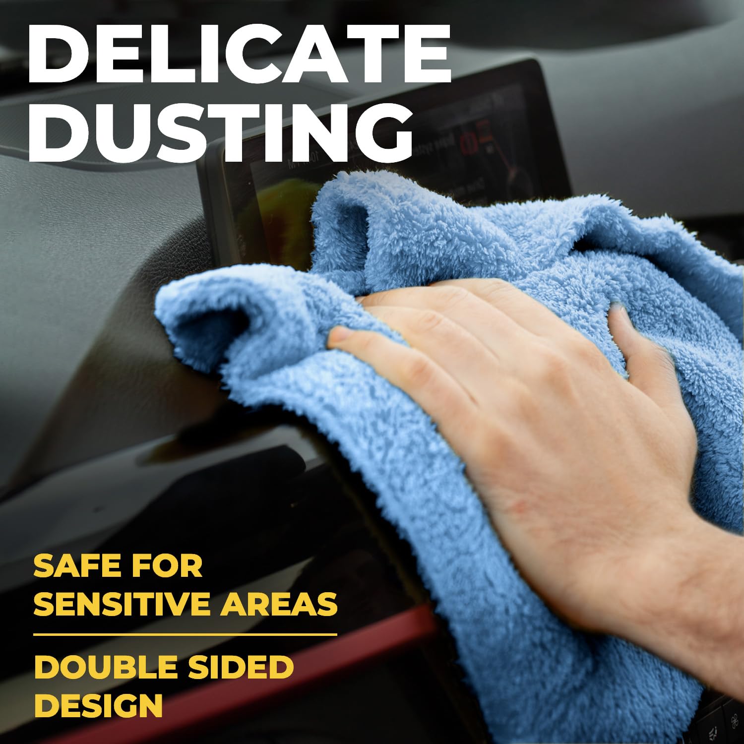 Edgeless Microfiber Car Towels (6 Count)
