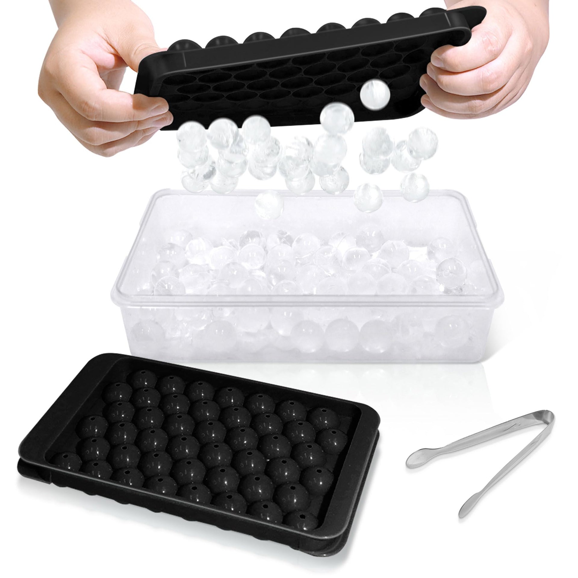 Ice Cube Tray with Lid and Bin (2 Count)