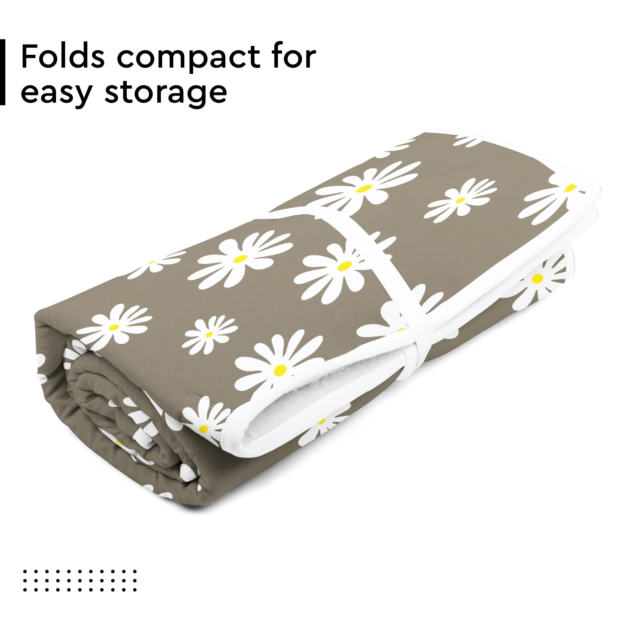 Ironing Mat Heat Resistant Pad 48"x28" Daisy Grey