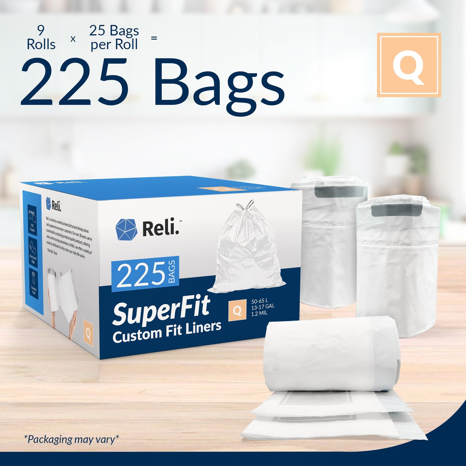 Code Q Trash Bags 225 Ct (225 Count)