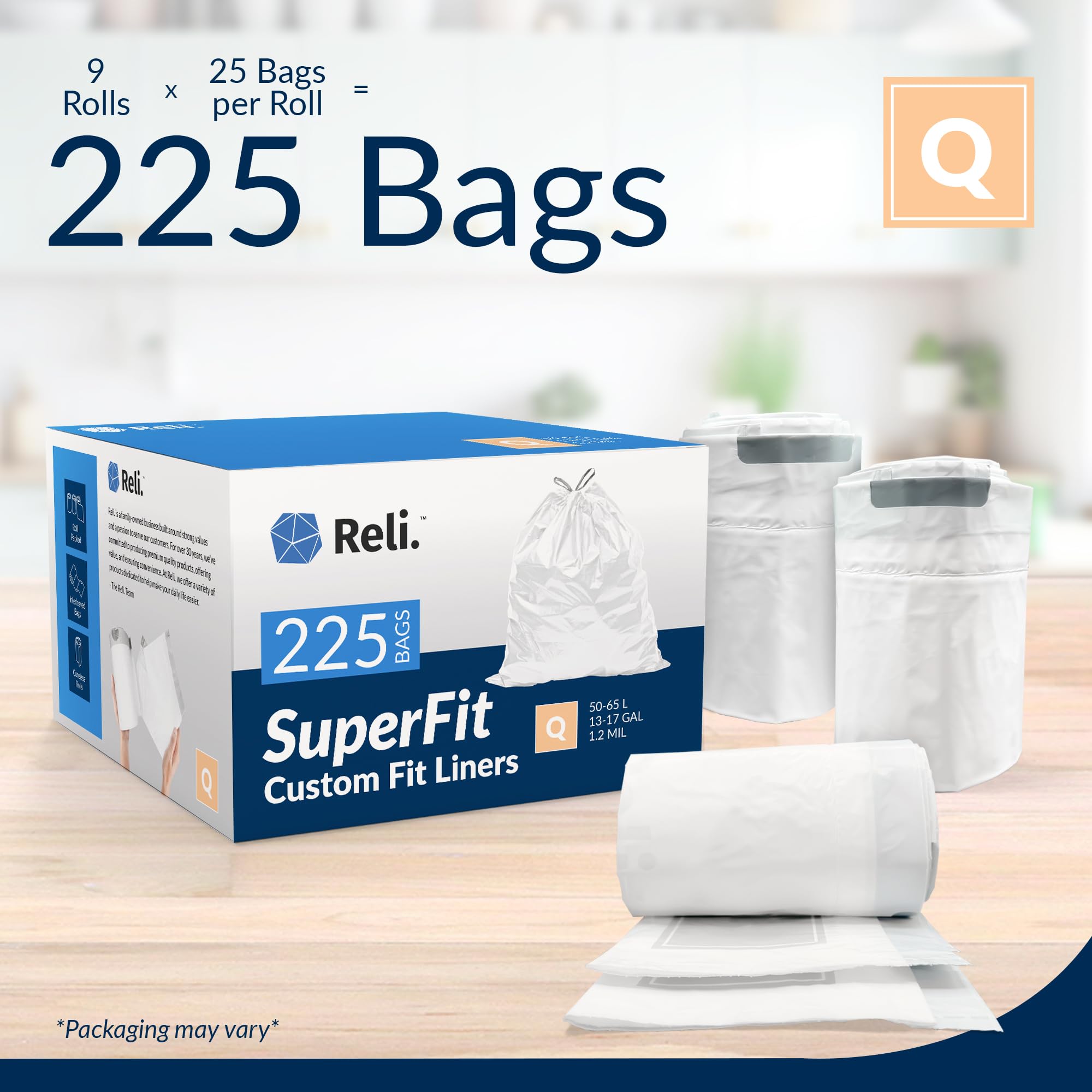 Code Q Trash Bags 225 Ct (225 Count)