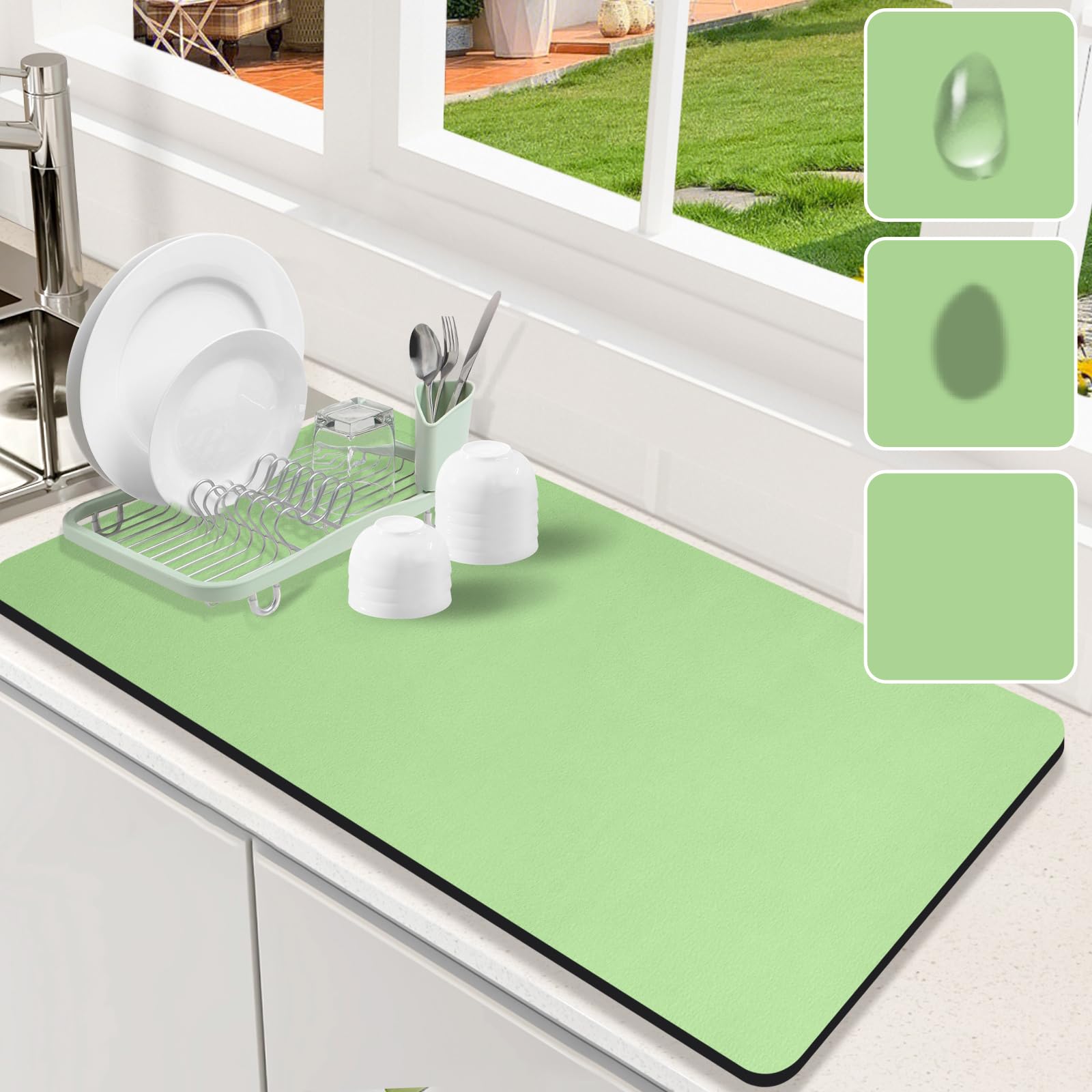 Dish Drying Mat for Kitchen Counter