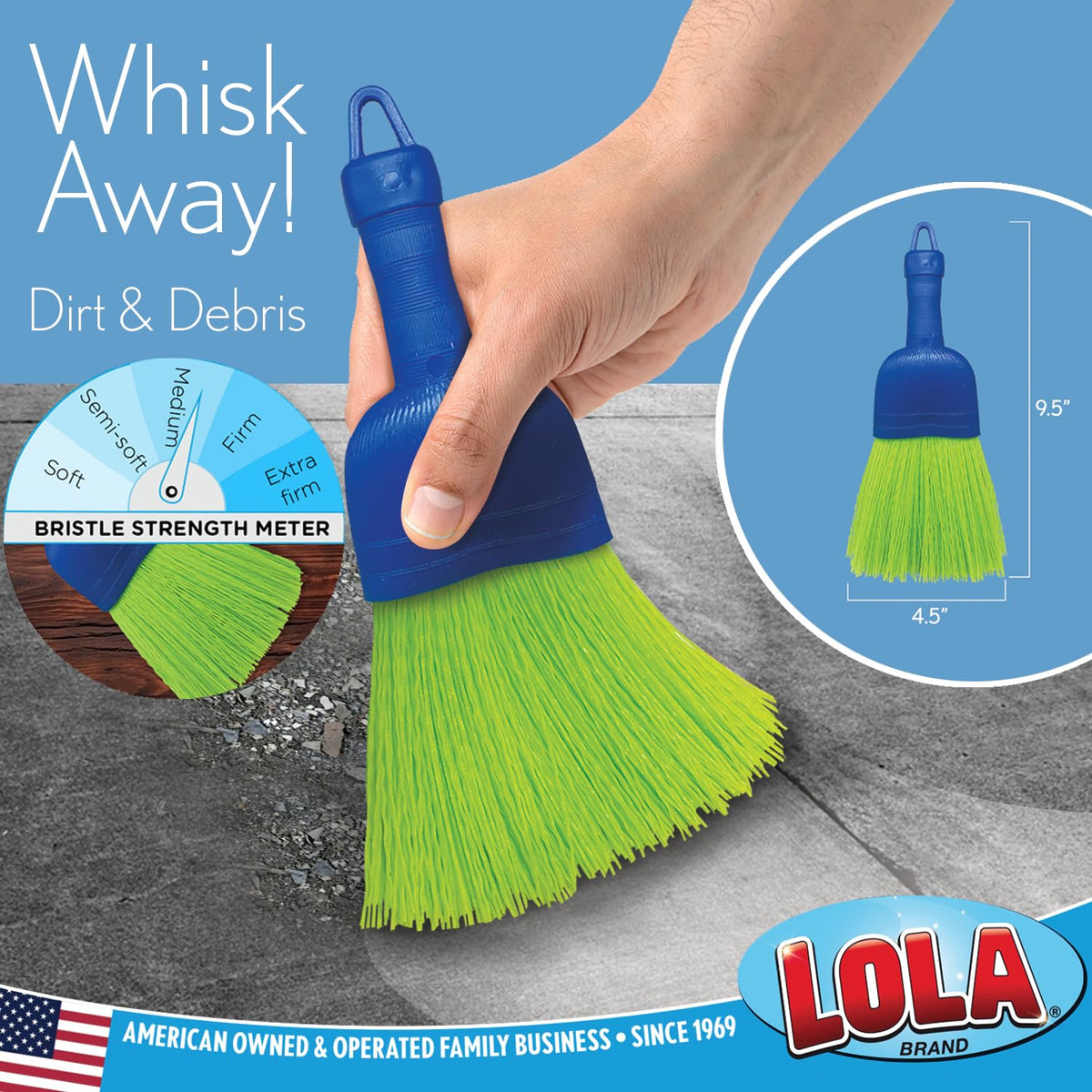 Whisk Broom Hand Brush (6 Count)