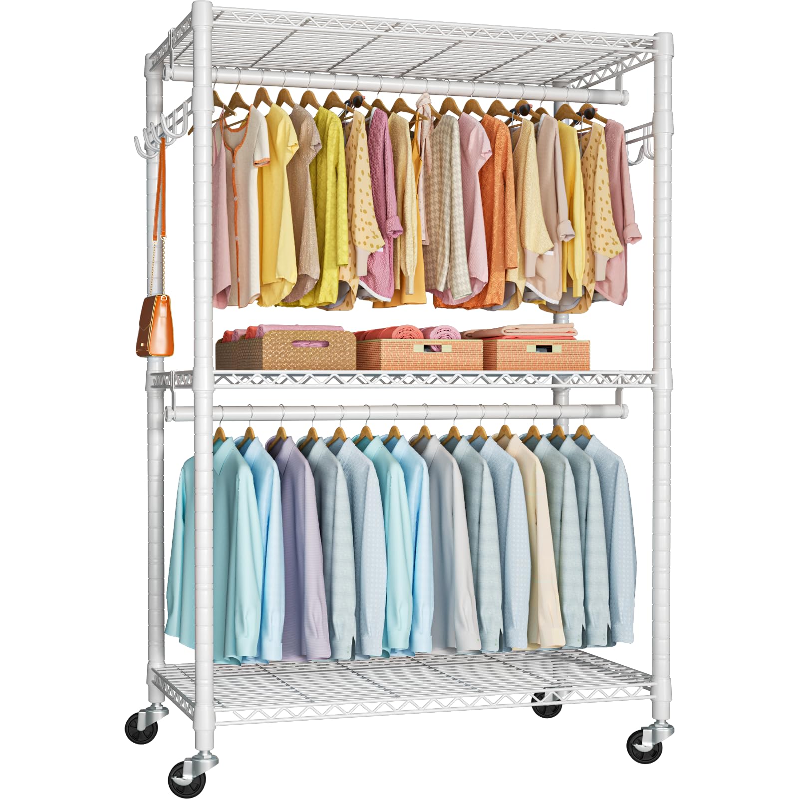 P1 Plus Rolling Clothes Rack