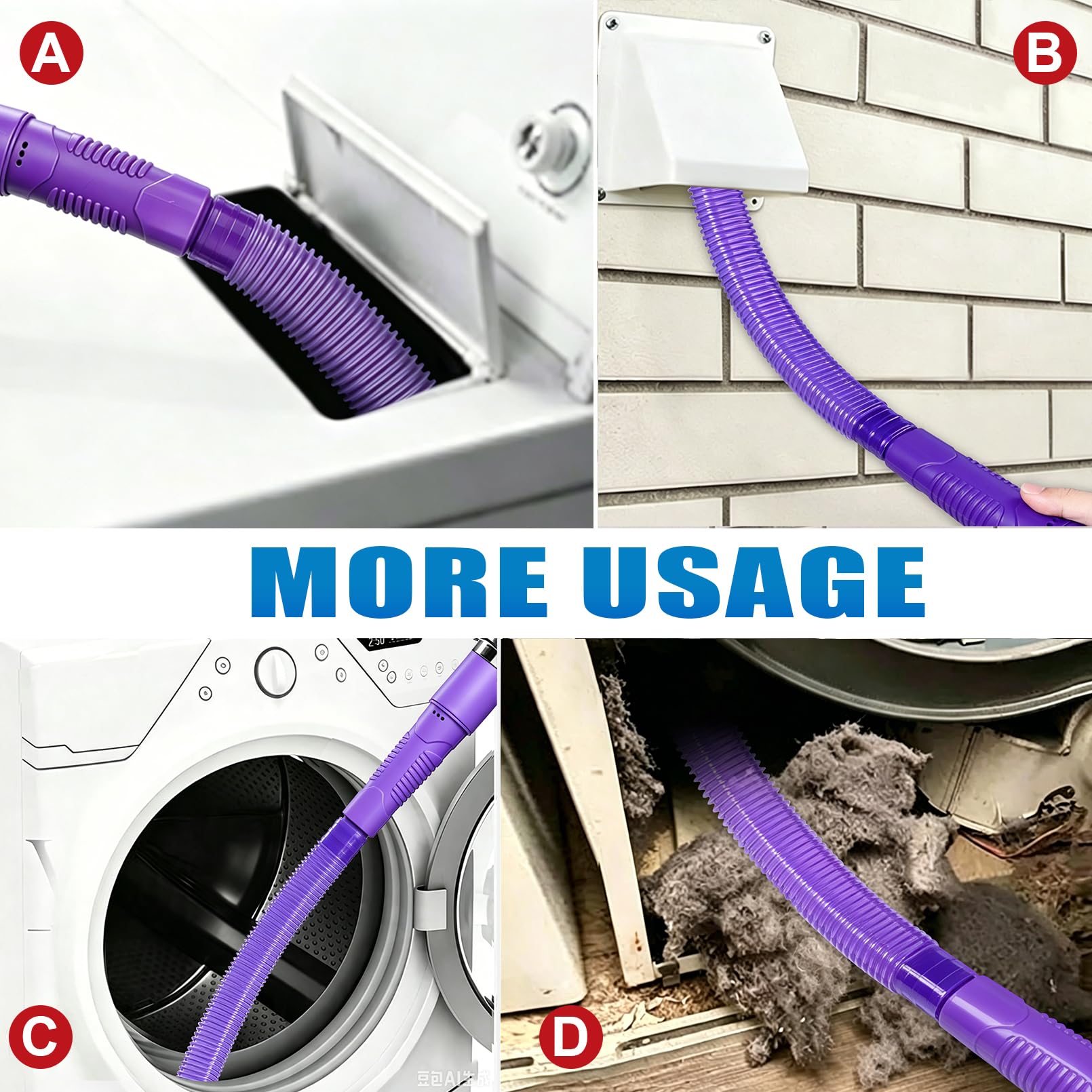 3 Pieces Dryer Vent Cleaner Kit (16 Ounce)