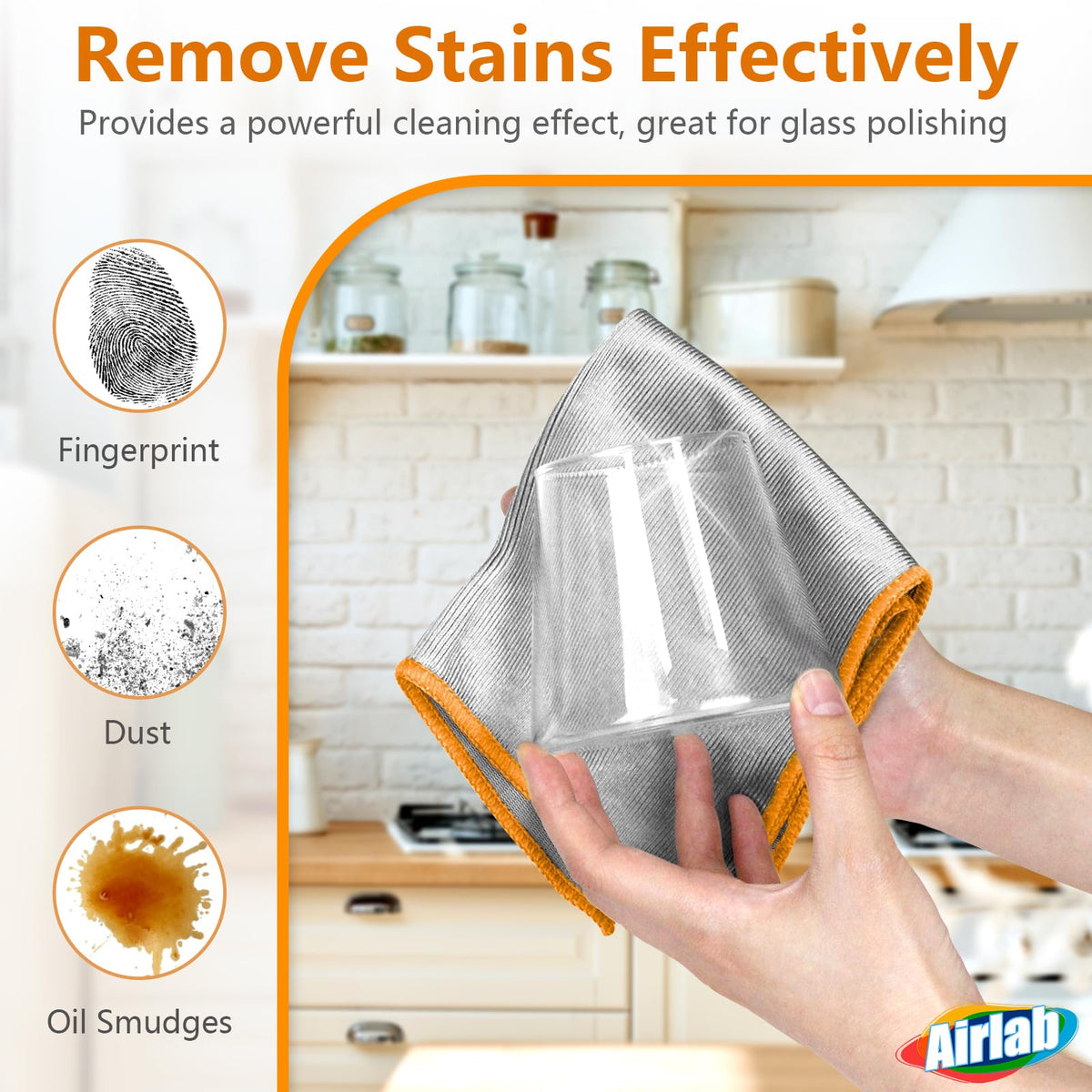 Glass Polishing Streak Free Miracle Cleaning Cloth (6 Count)