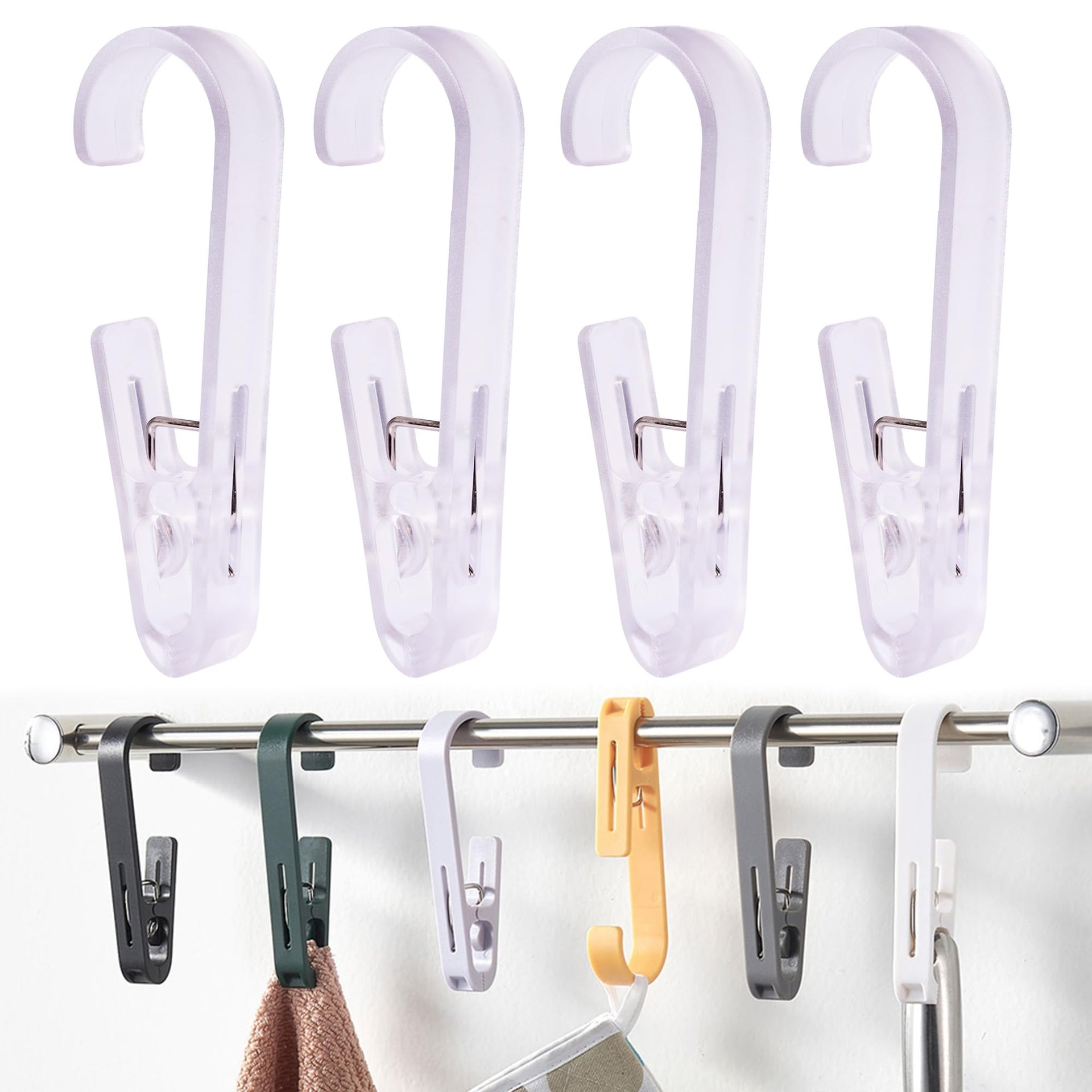 Laundry Hooks Hanging Clips (4 Count)